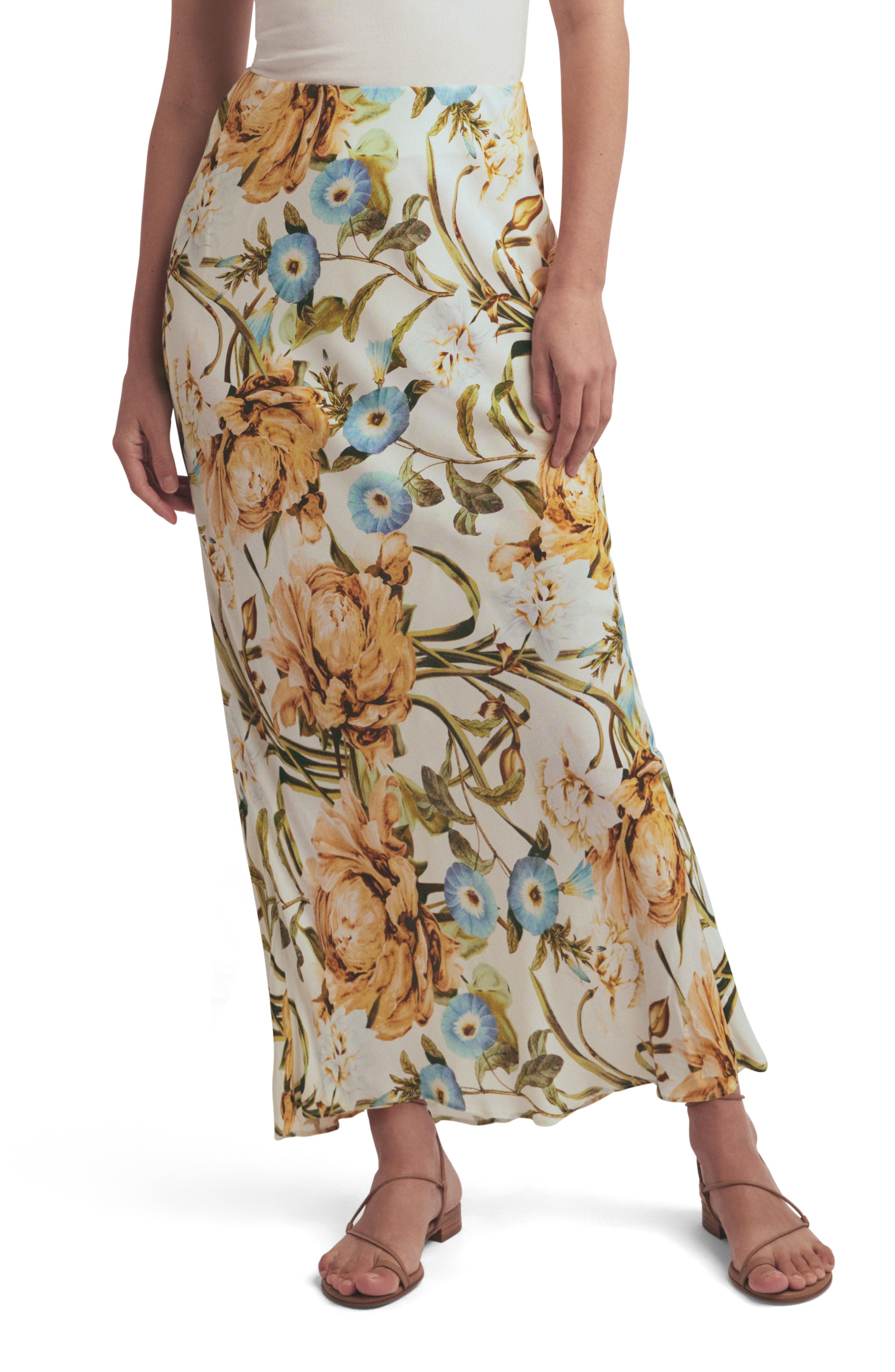 The Gwen Floral Print Maxi Skirt - Image 1