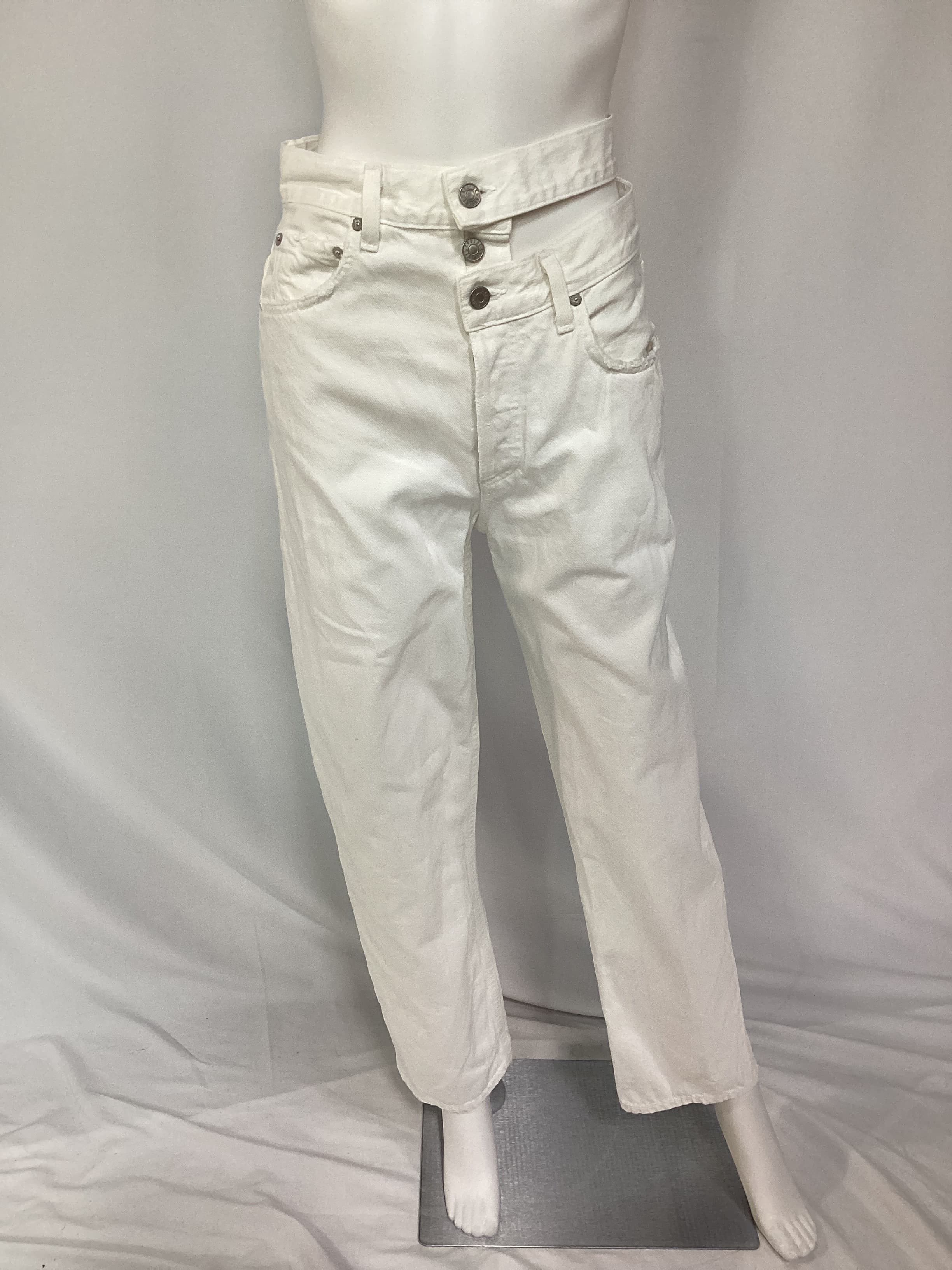 Broken Waistband Jean In Milkshake - Image 3