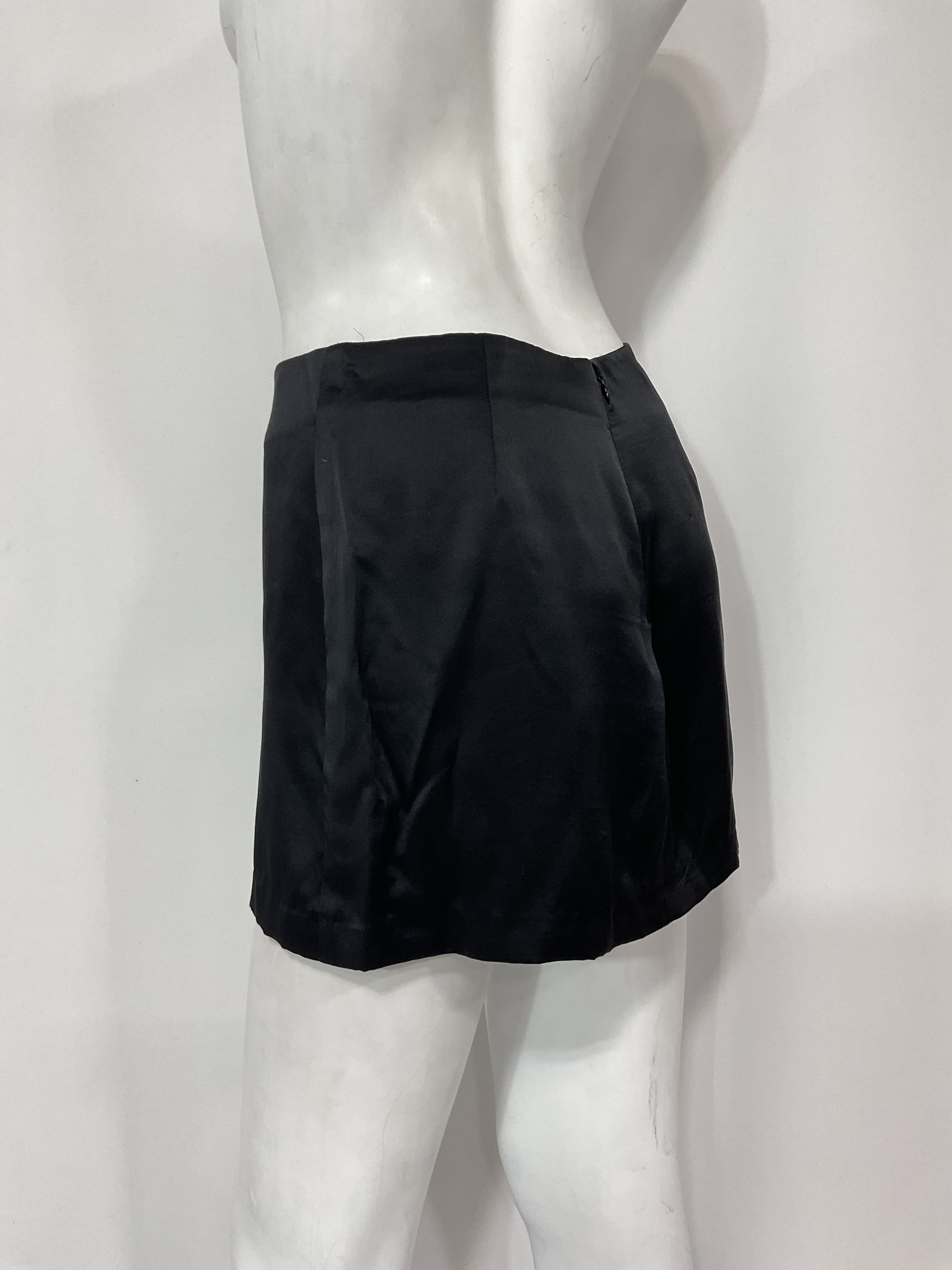 Dale Silk Skort In Black - Image 2