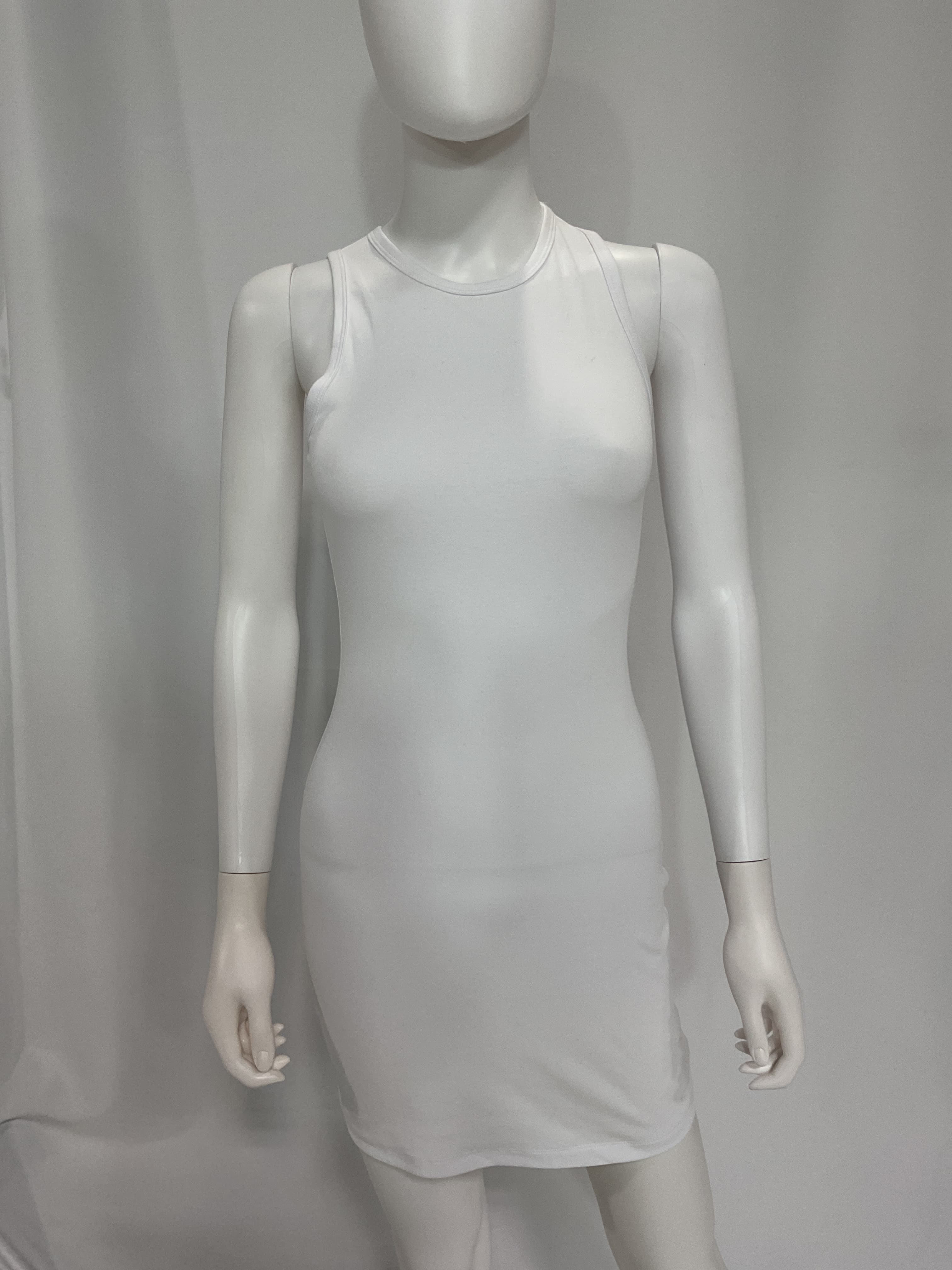 Tank Mini Dress In White - Image 2