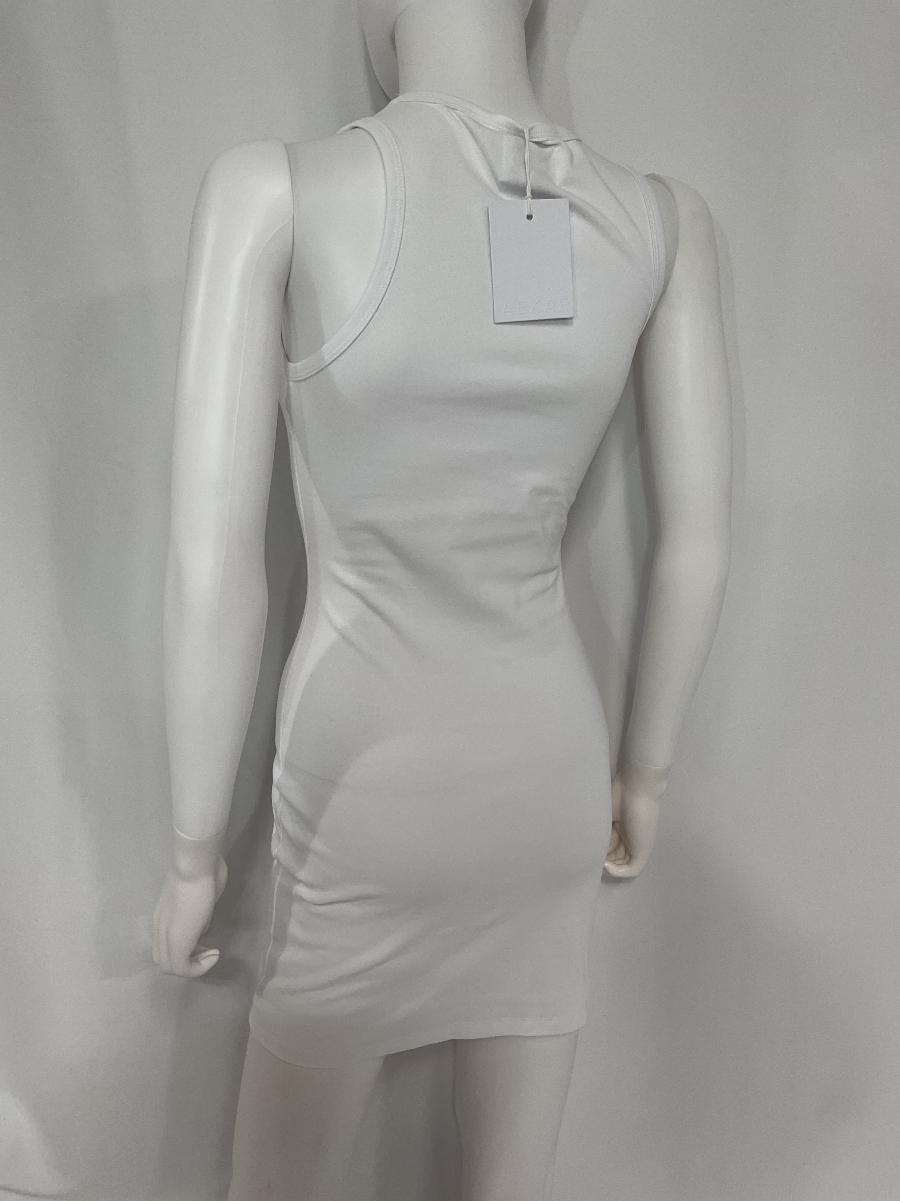 Tank Mini Dress In White - Image 3
