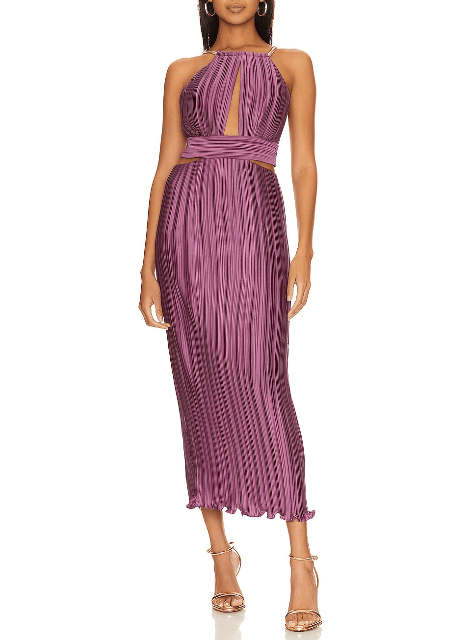 Valerie Dress In Mauve - Image 1