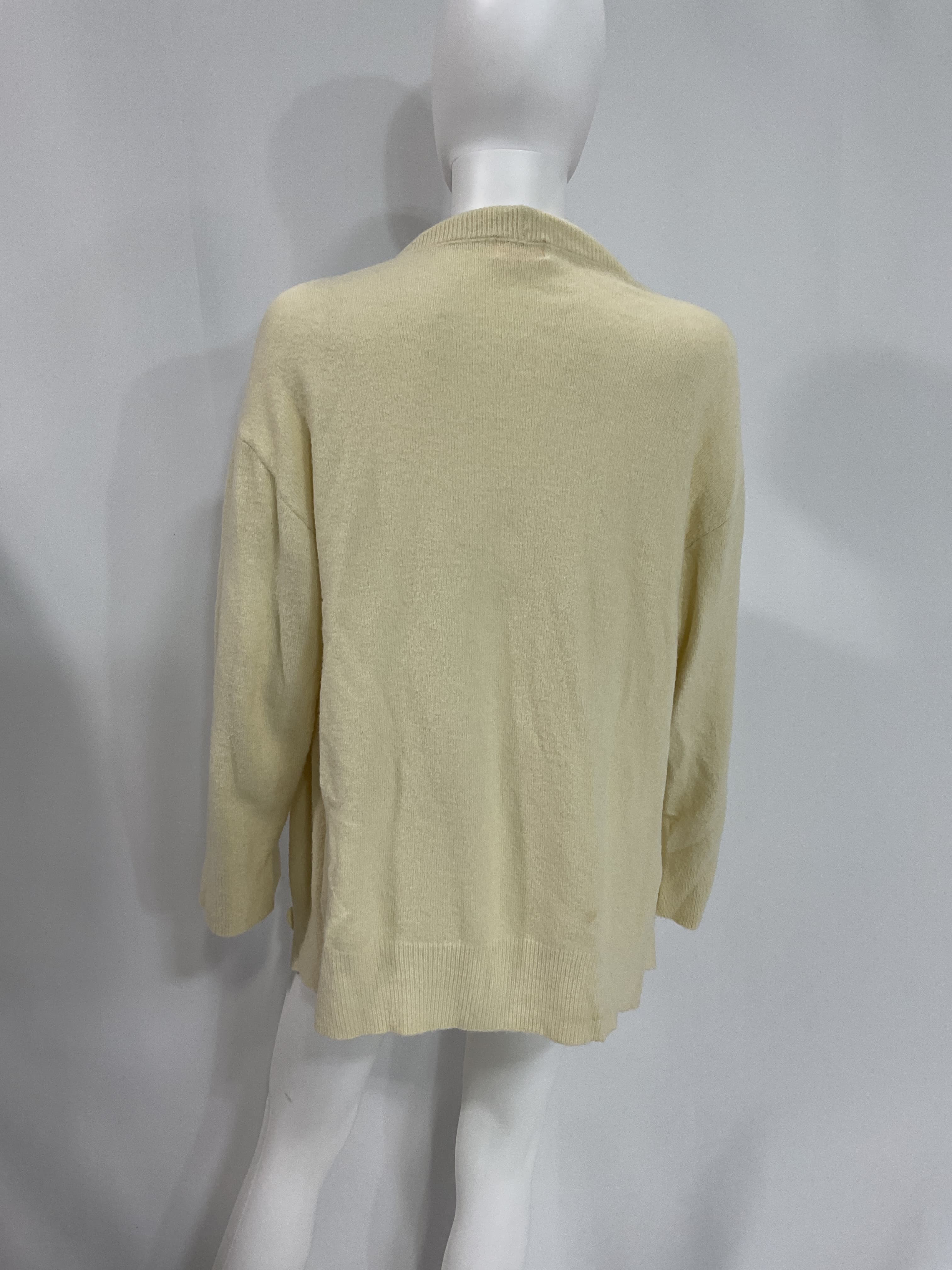 Trista Oversized Cardigan In Ivory - Image 2