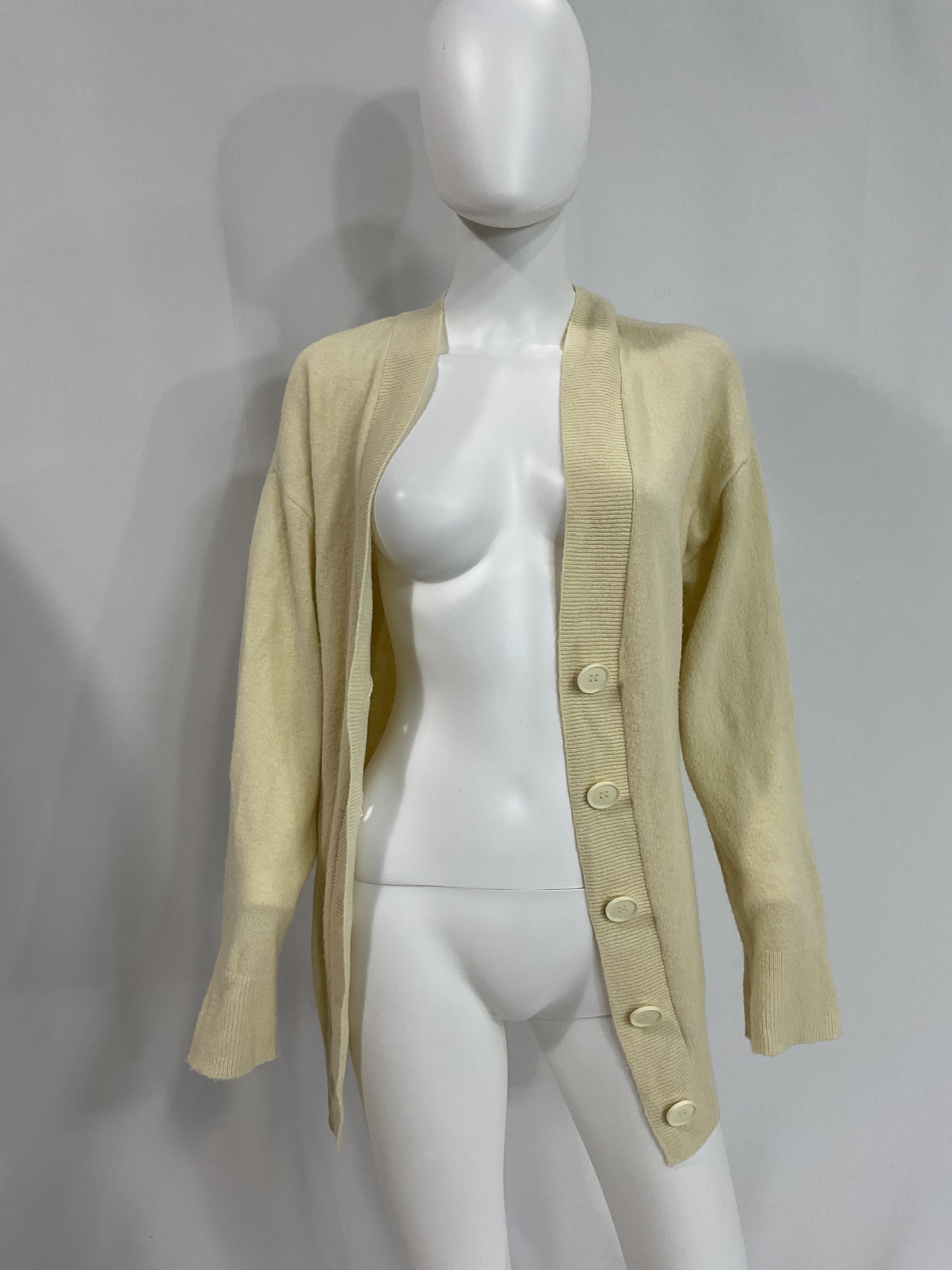Trista Oversized Cardigan In Ivory - Image 4