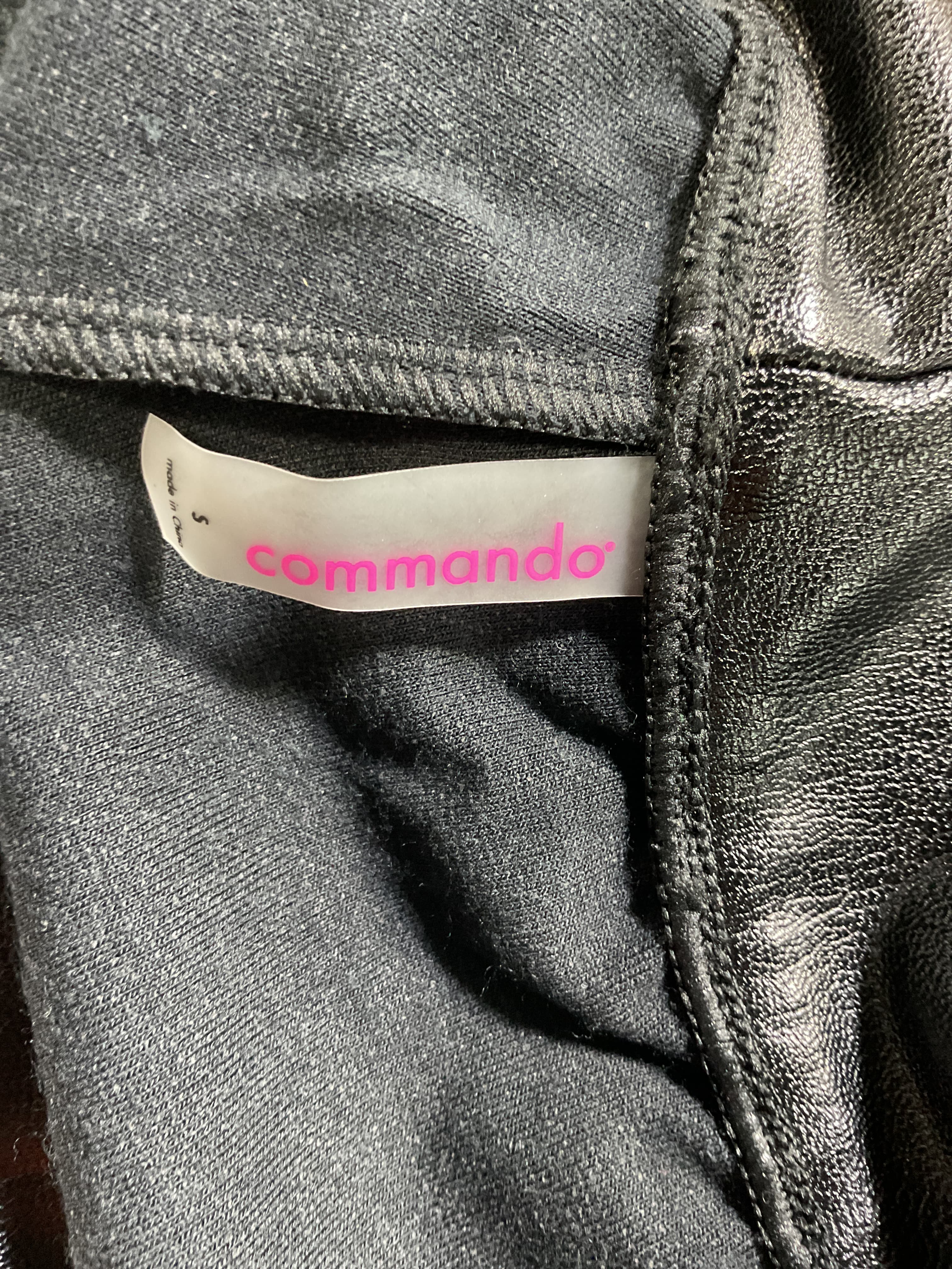 Faux Leather Jogger In Black - Image 3
