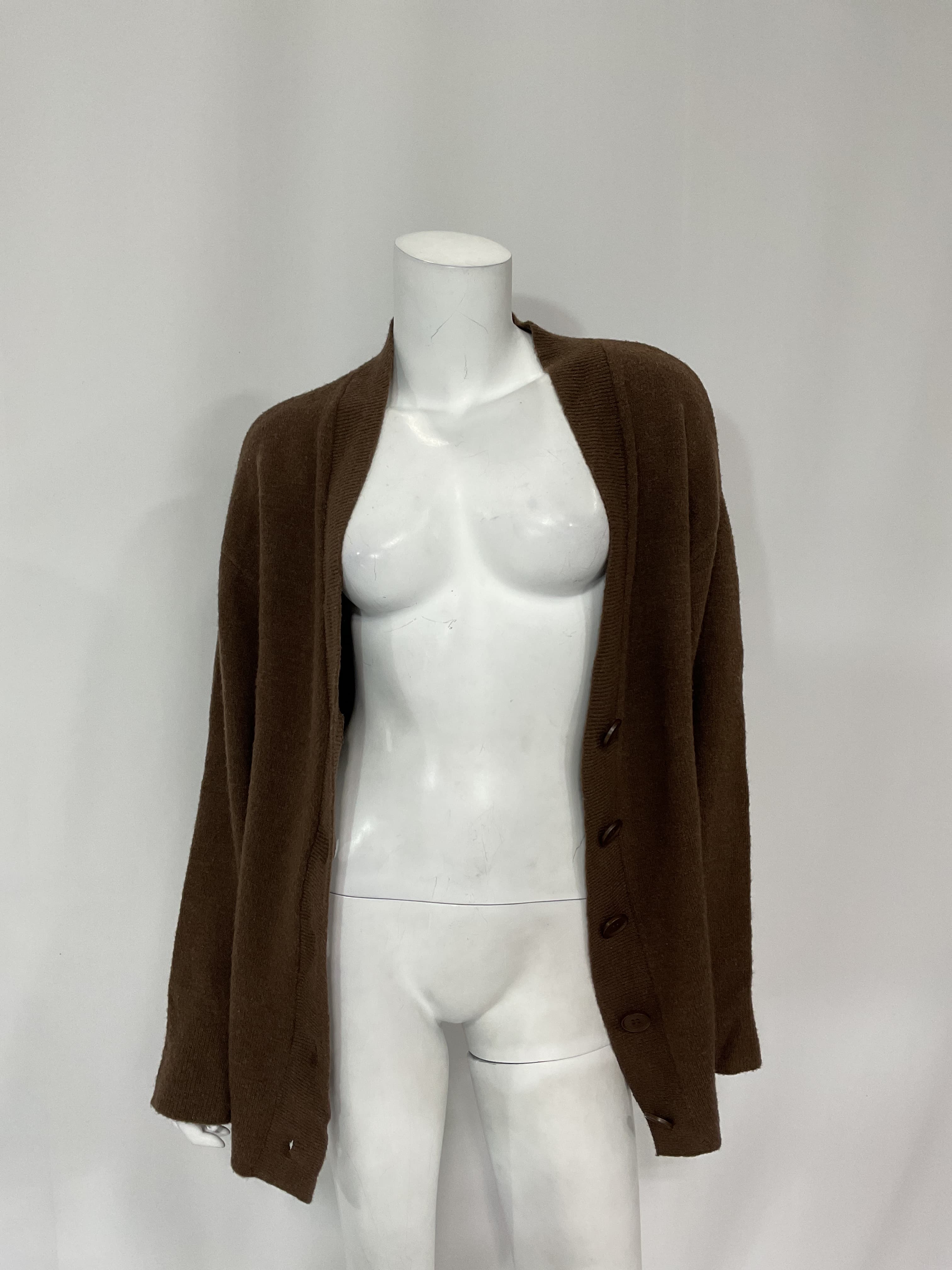 Trista Oversized Cardigan In Chocolate - Image 4