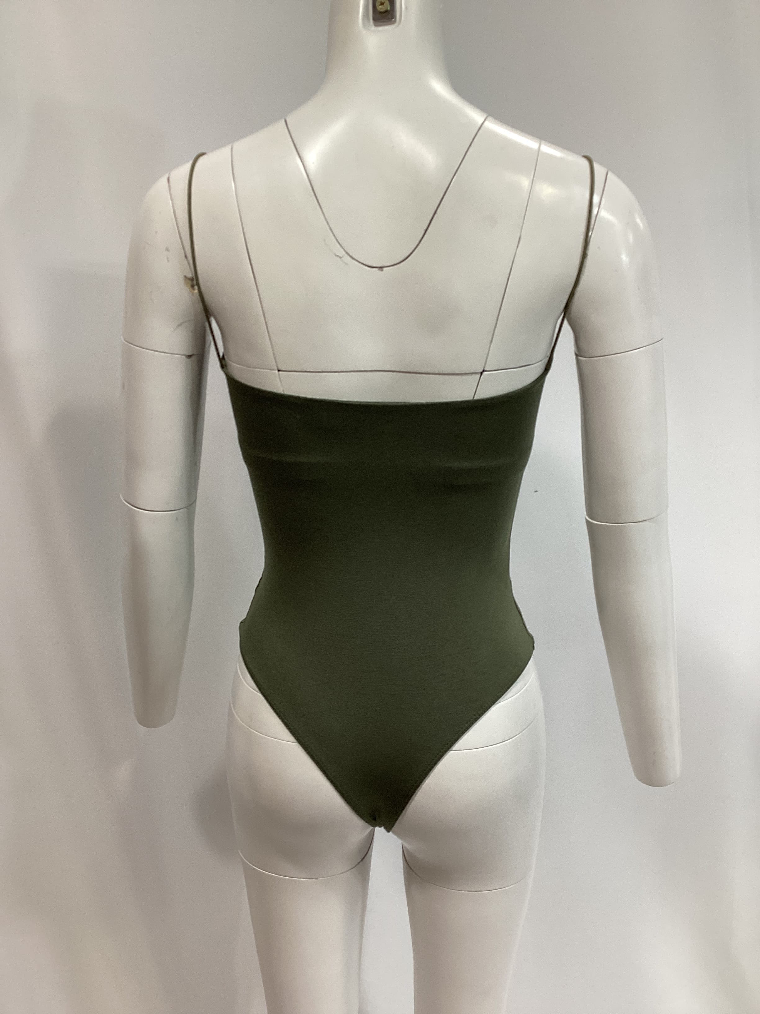 Enza Costa X Revolve Luxe Knit Essential Tank Bodysuit In Military - Image 2