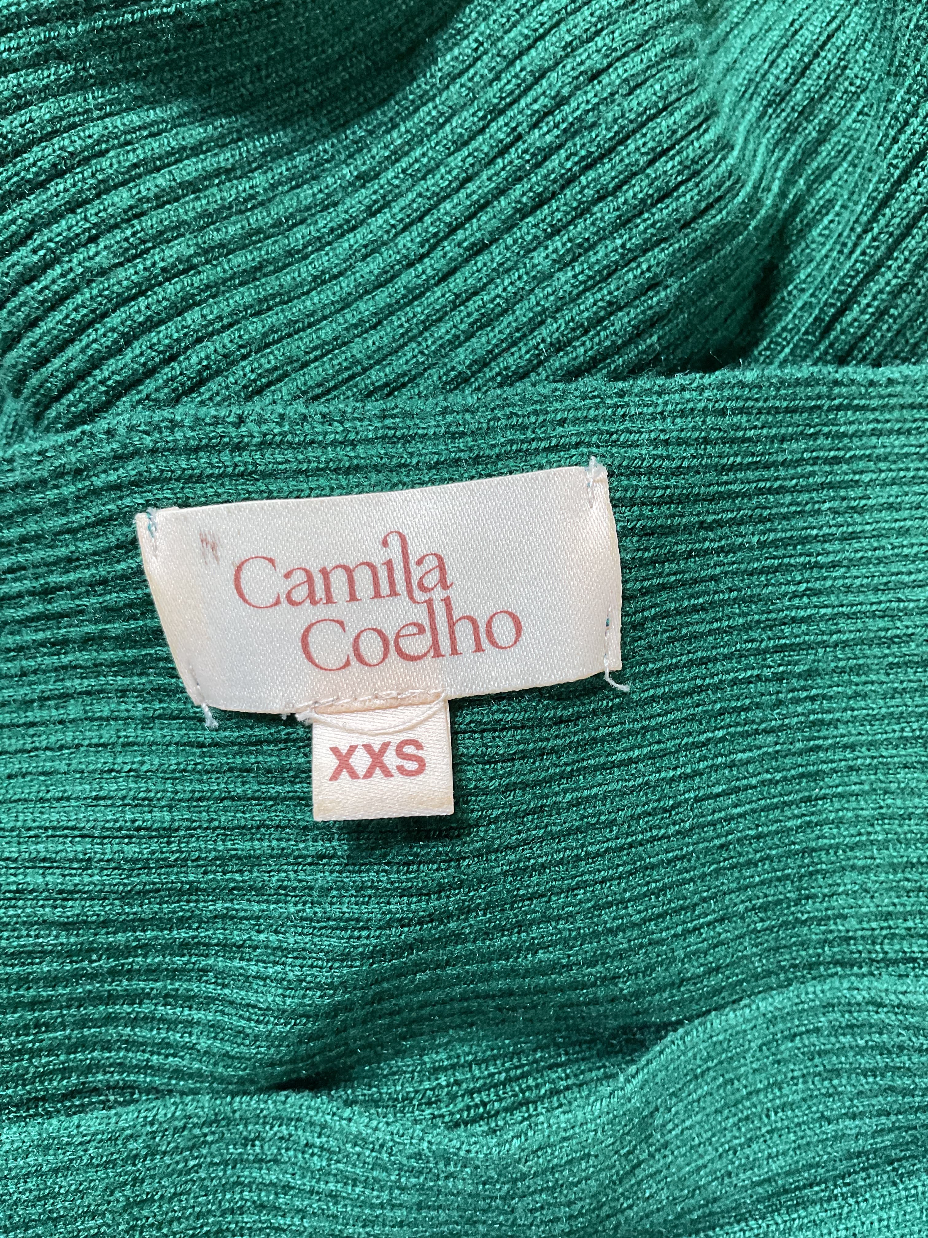 Nahla Knit Dress In Forest Green - Image 3