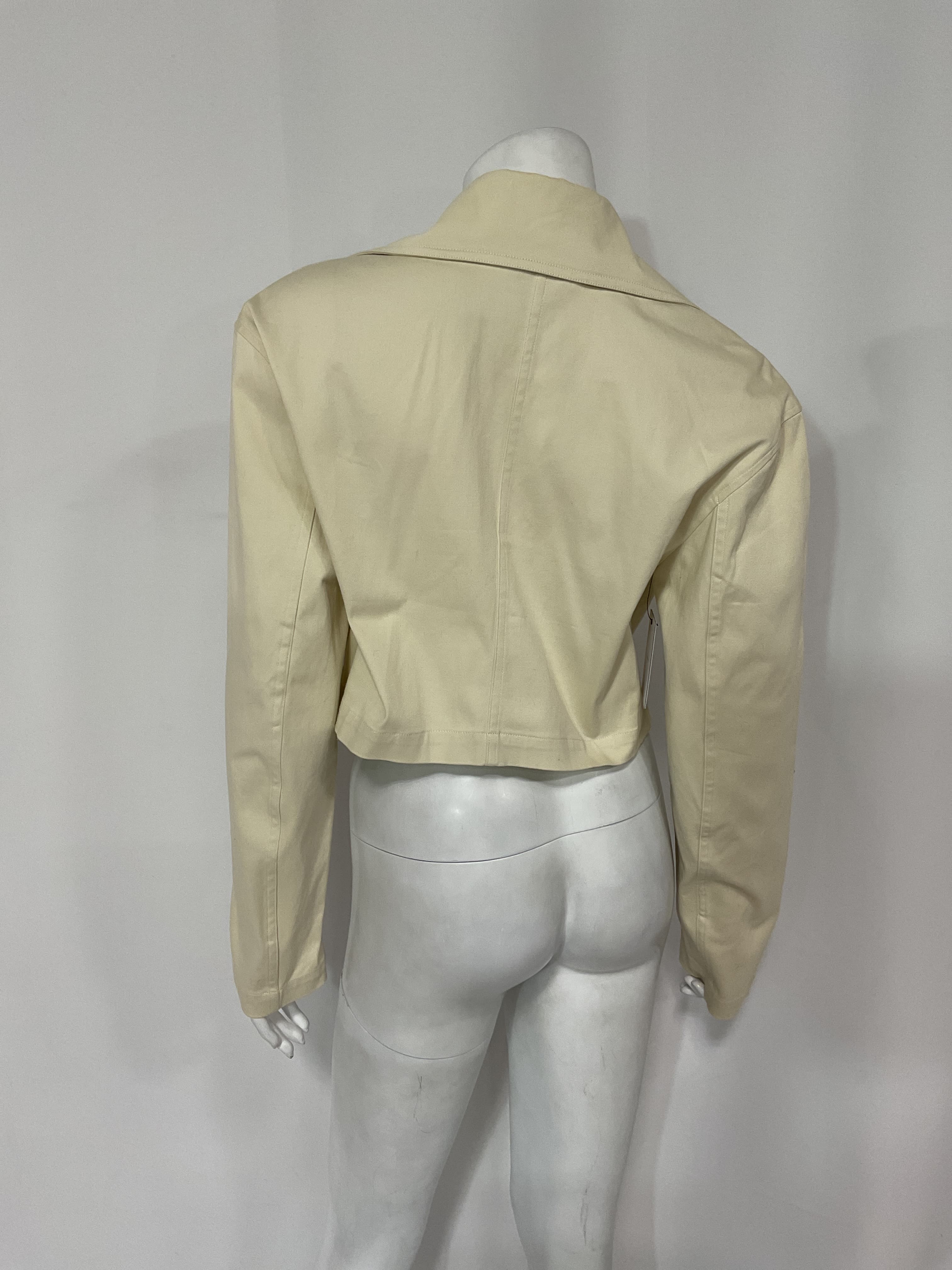 Ashler Stretch Cotton Twill Jacket In Khaki Beige - Image 4