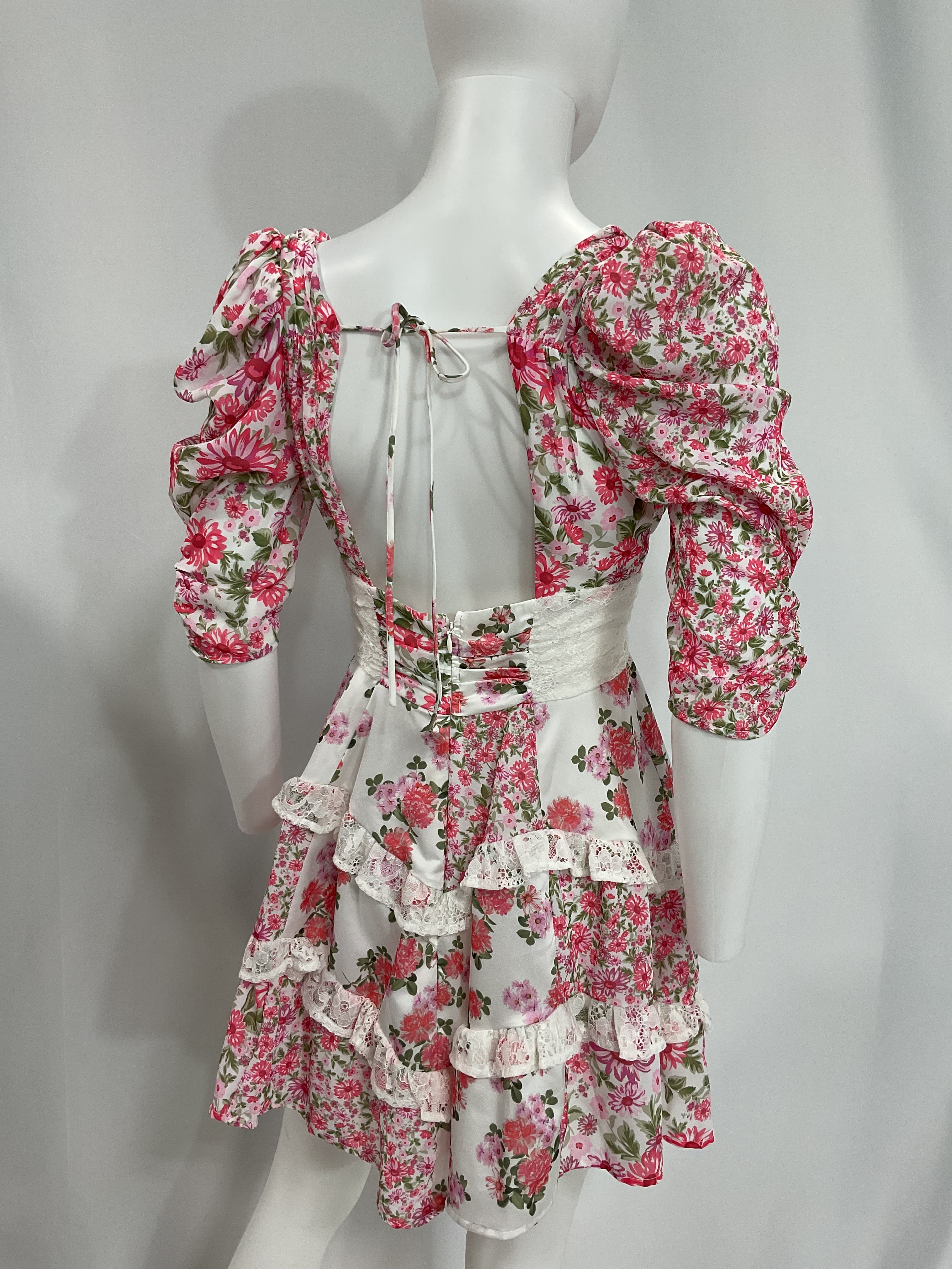 Rosalyn Mini Dress In Pink - Image 3