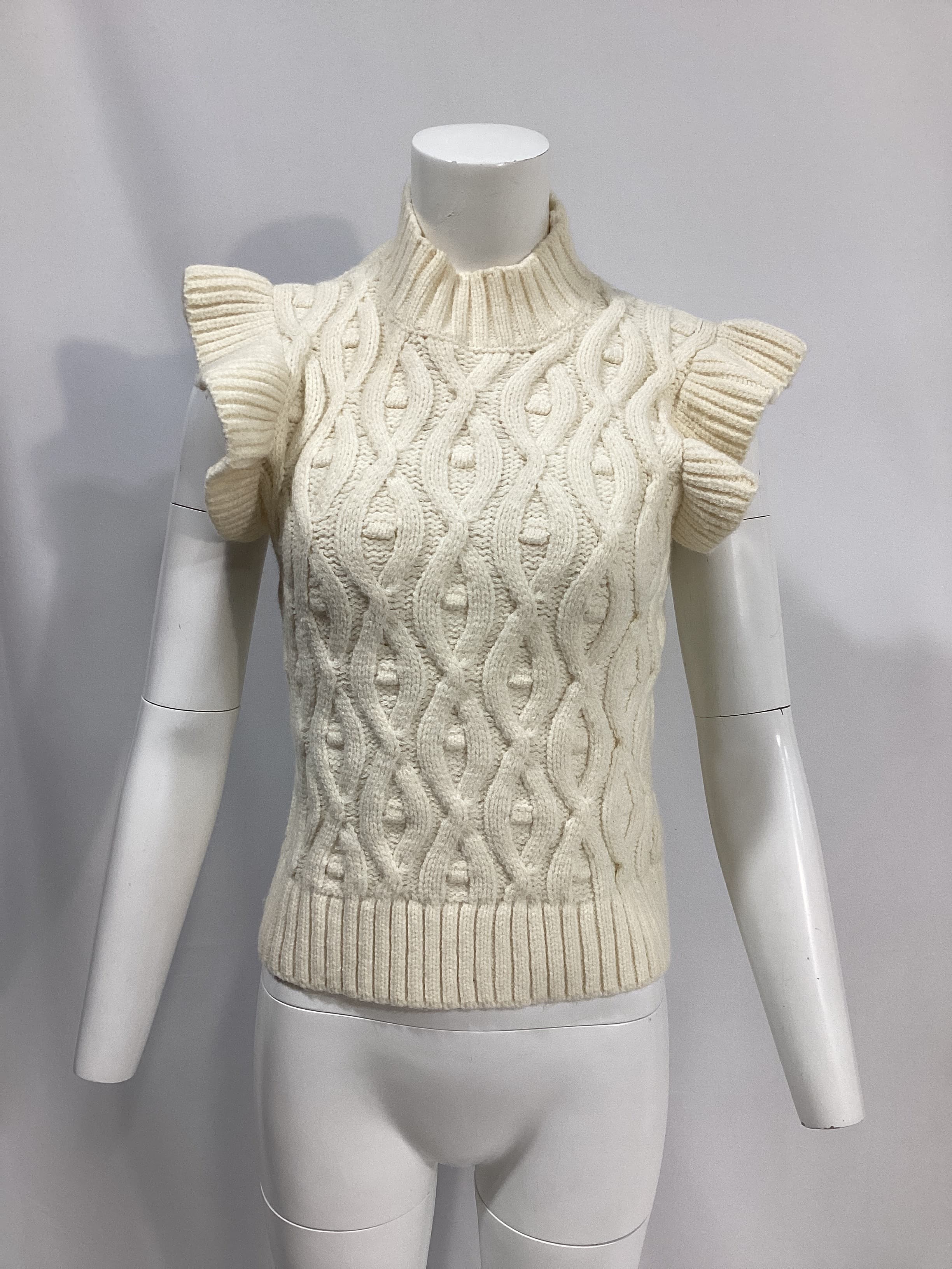 Erica Ruffle Sweater Top - Image 4
