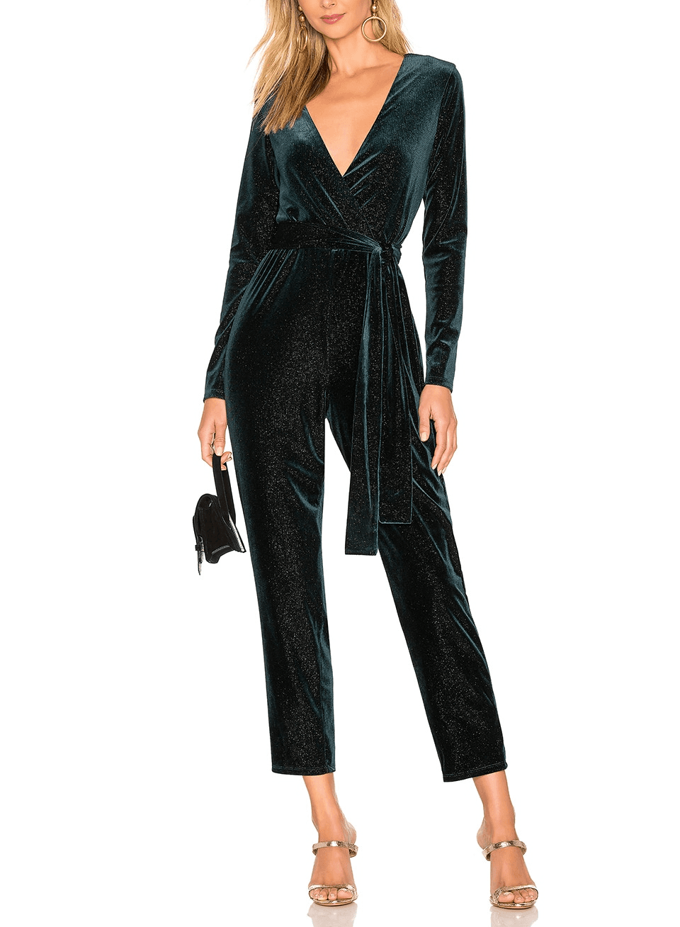 Hart Jumpsuit In Deep Emerald - Image 1