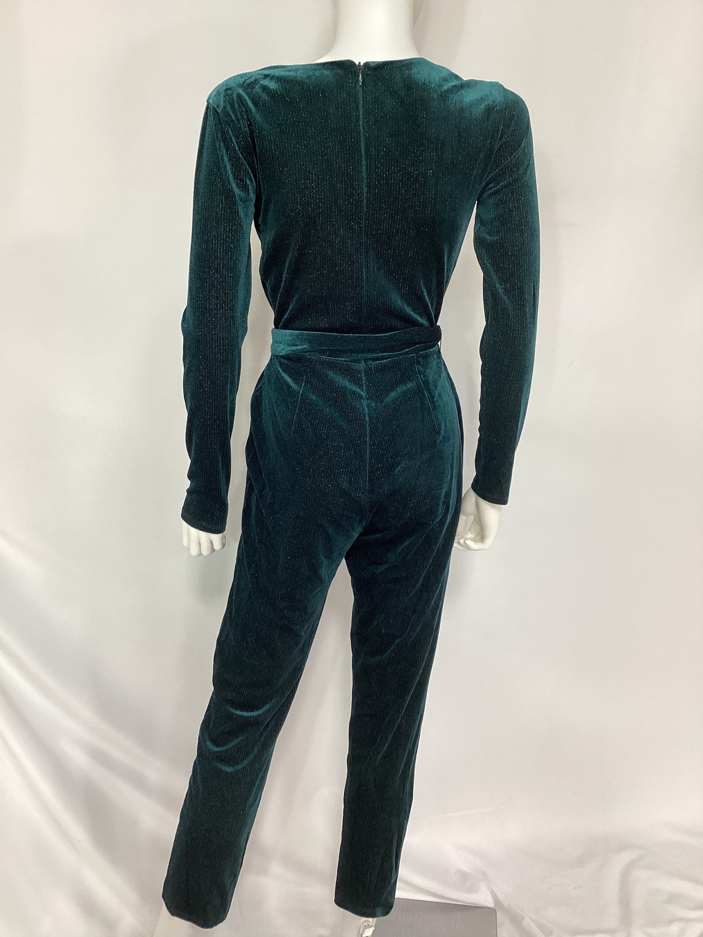 Hart Jumpsuit In Deep Emerald - Image 2