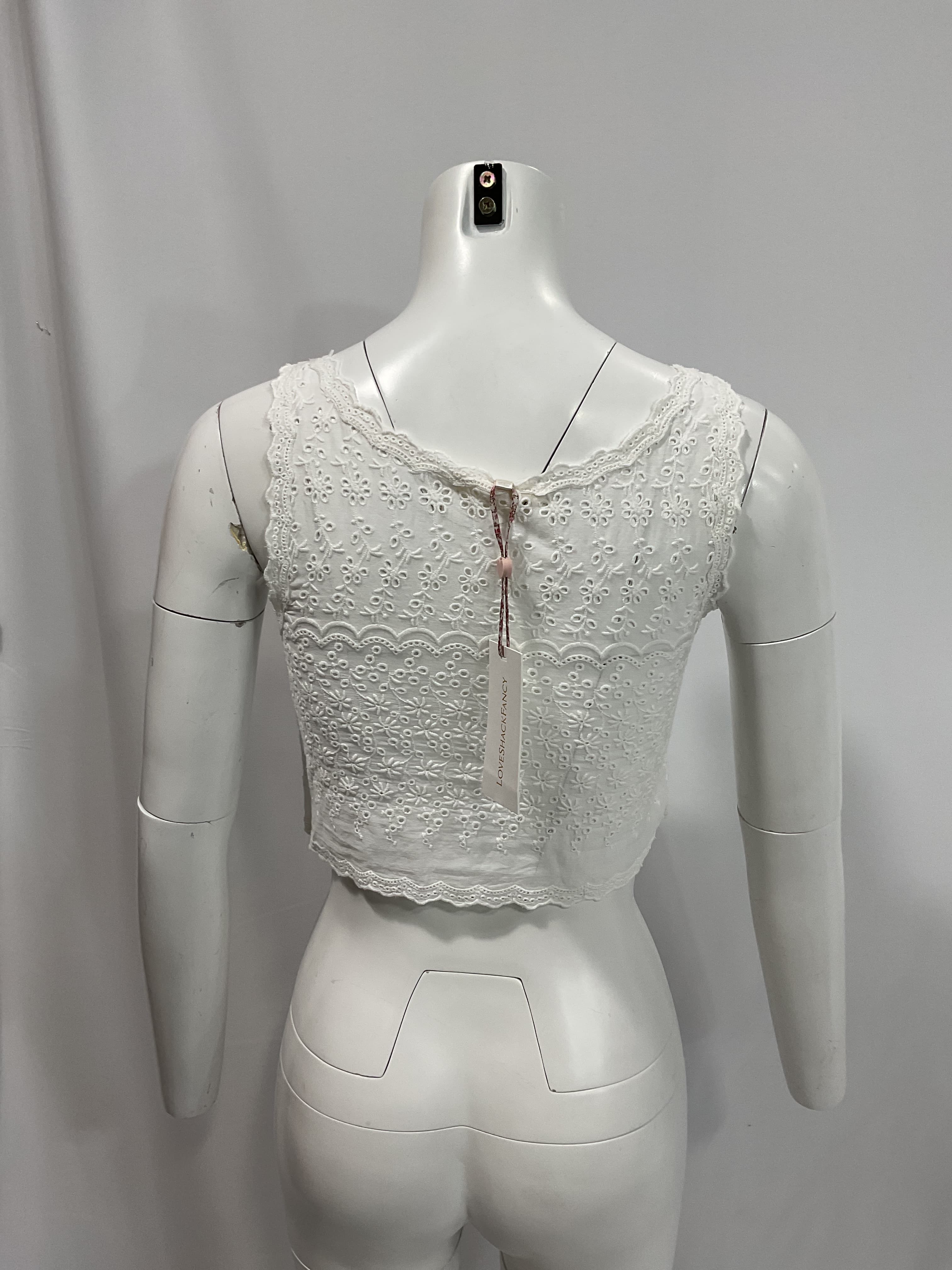 Luvita Crop Top In True White - Image 3