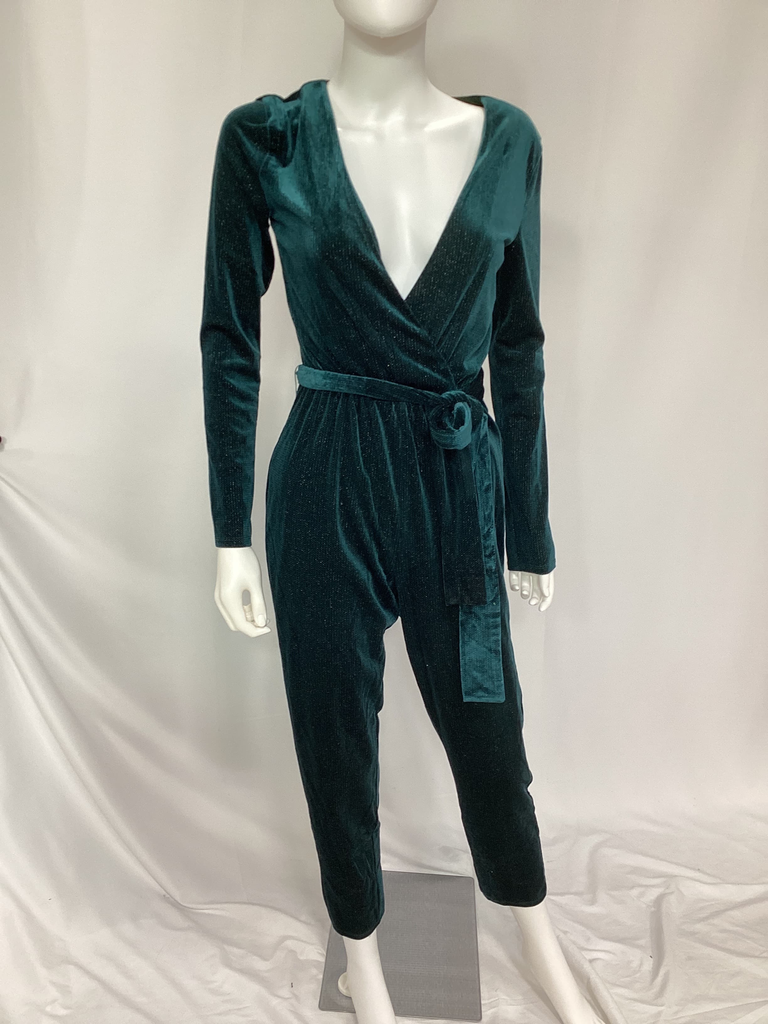 Hart Jumpsuit In Deep Emerald - Image 3