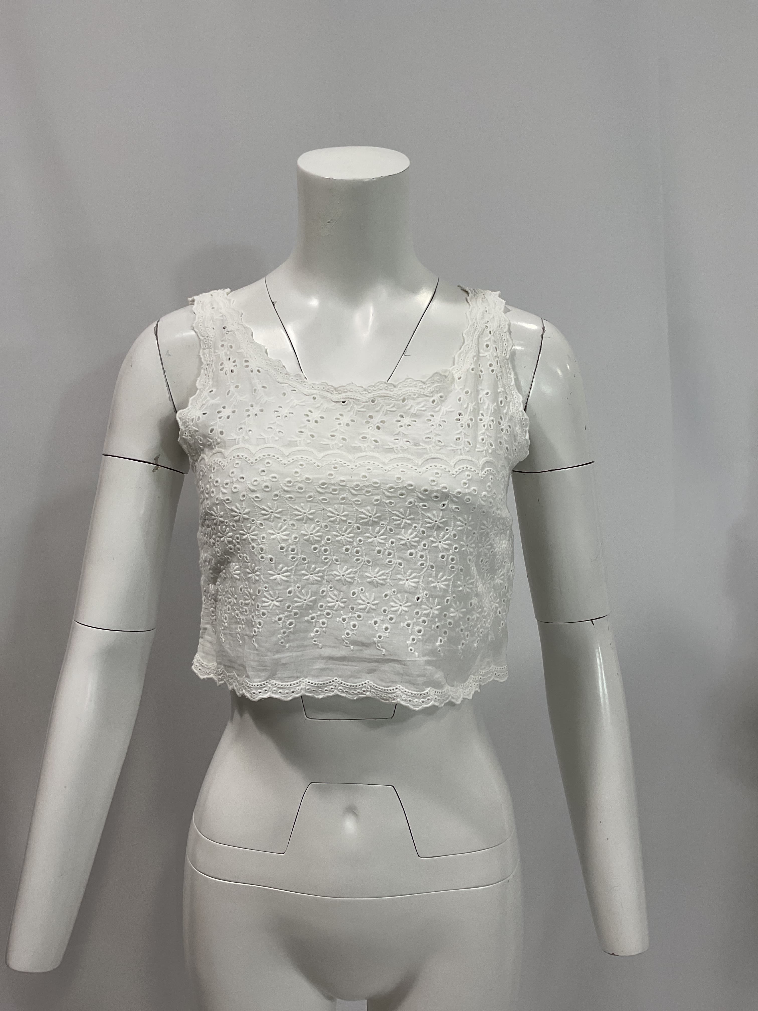 Luvita Crop Top In True White - Image 4