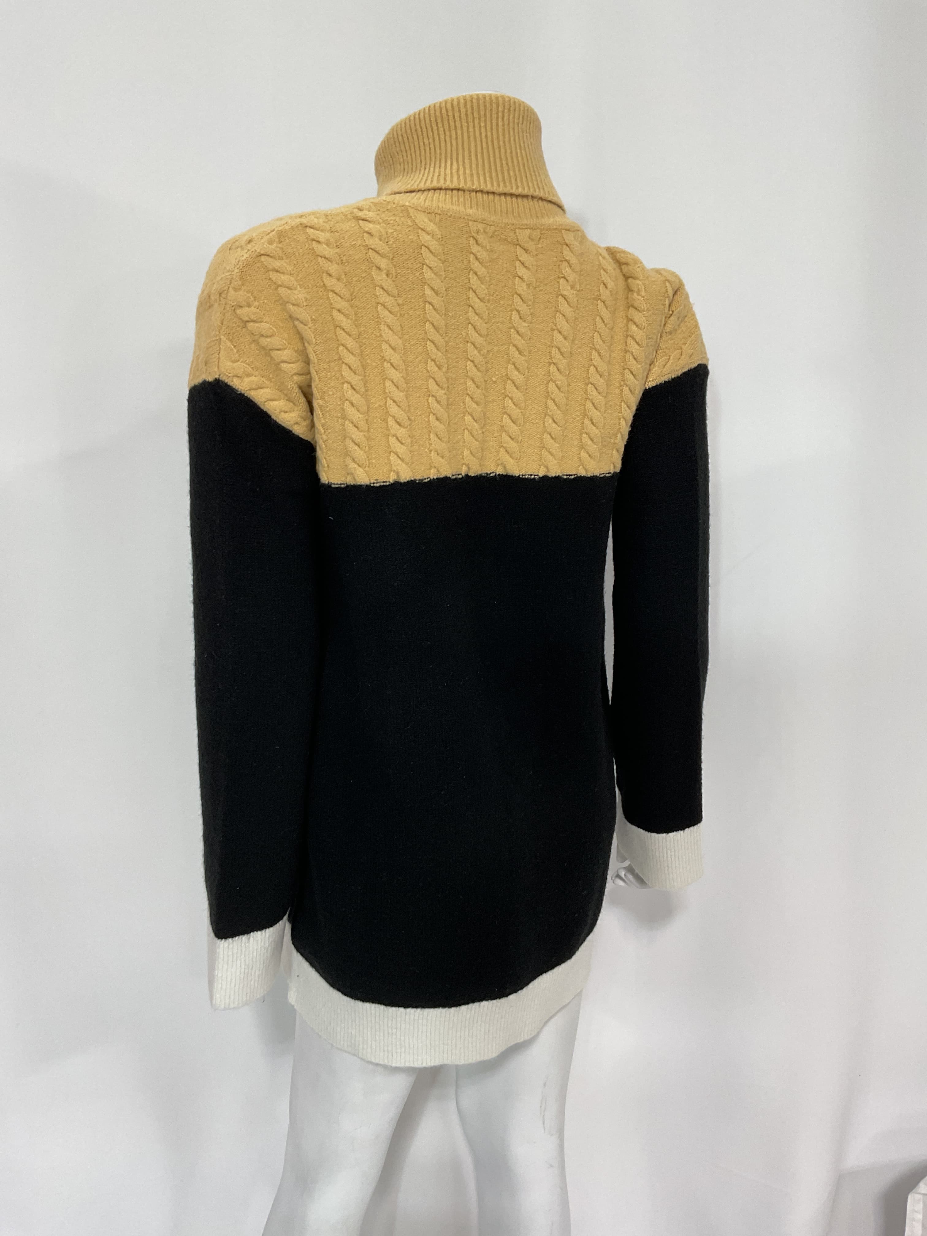 Kane Sweater Dress In Nude & Black - Image 2