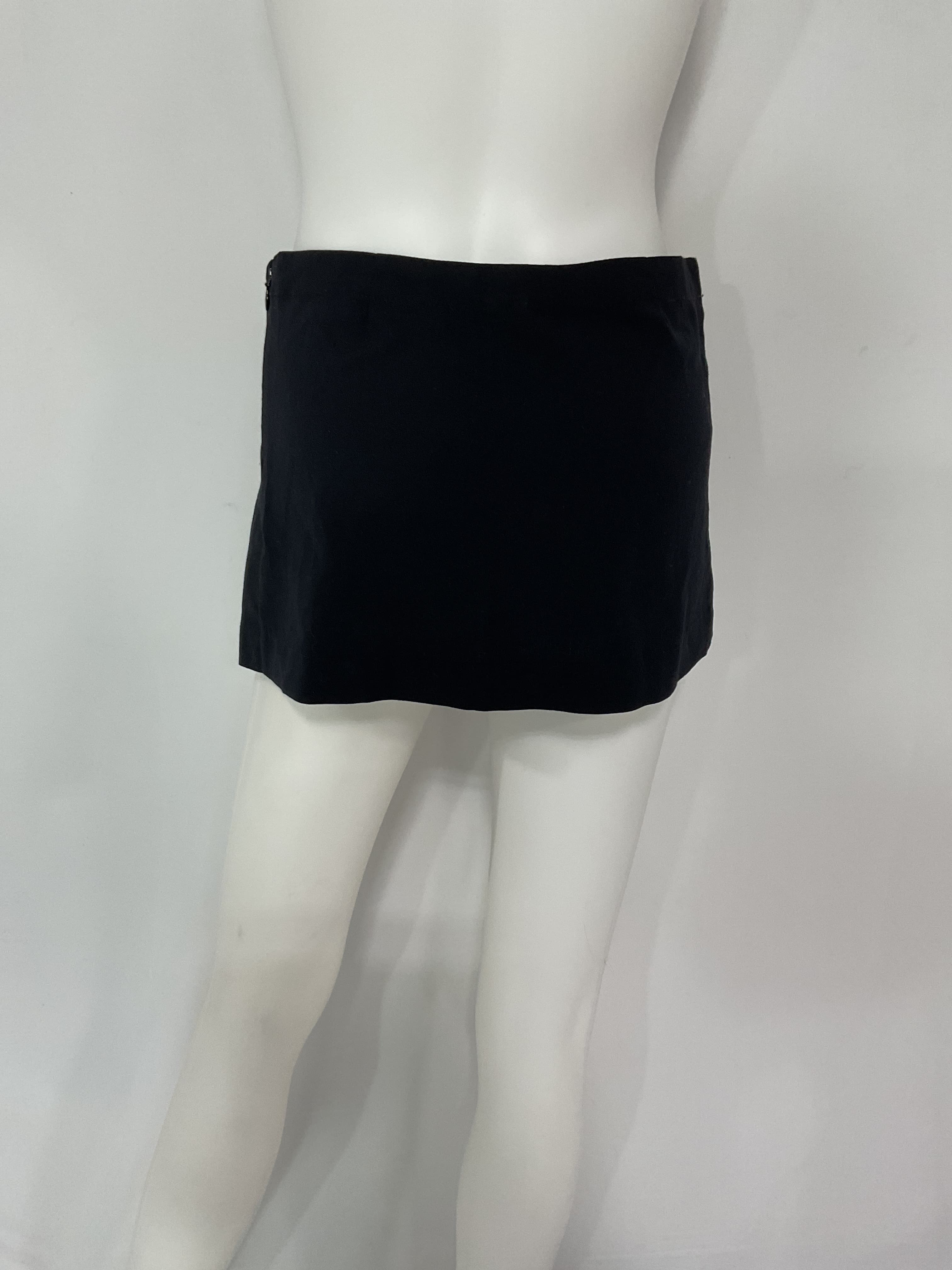 Micro Mini Skirt In Black - Image 2
