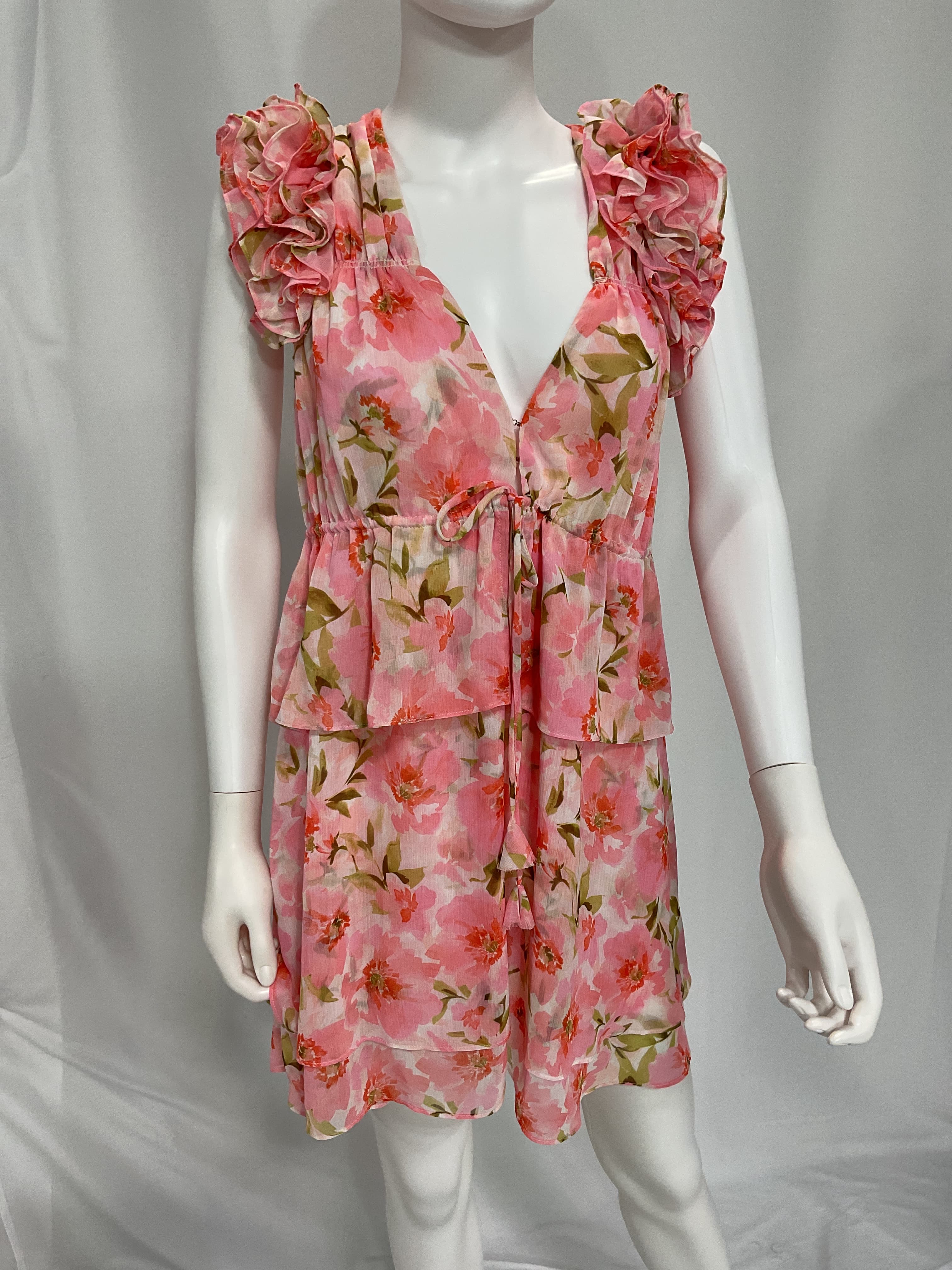 Lily Dress In Blushing Flora - Image 2