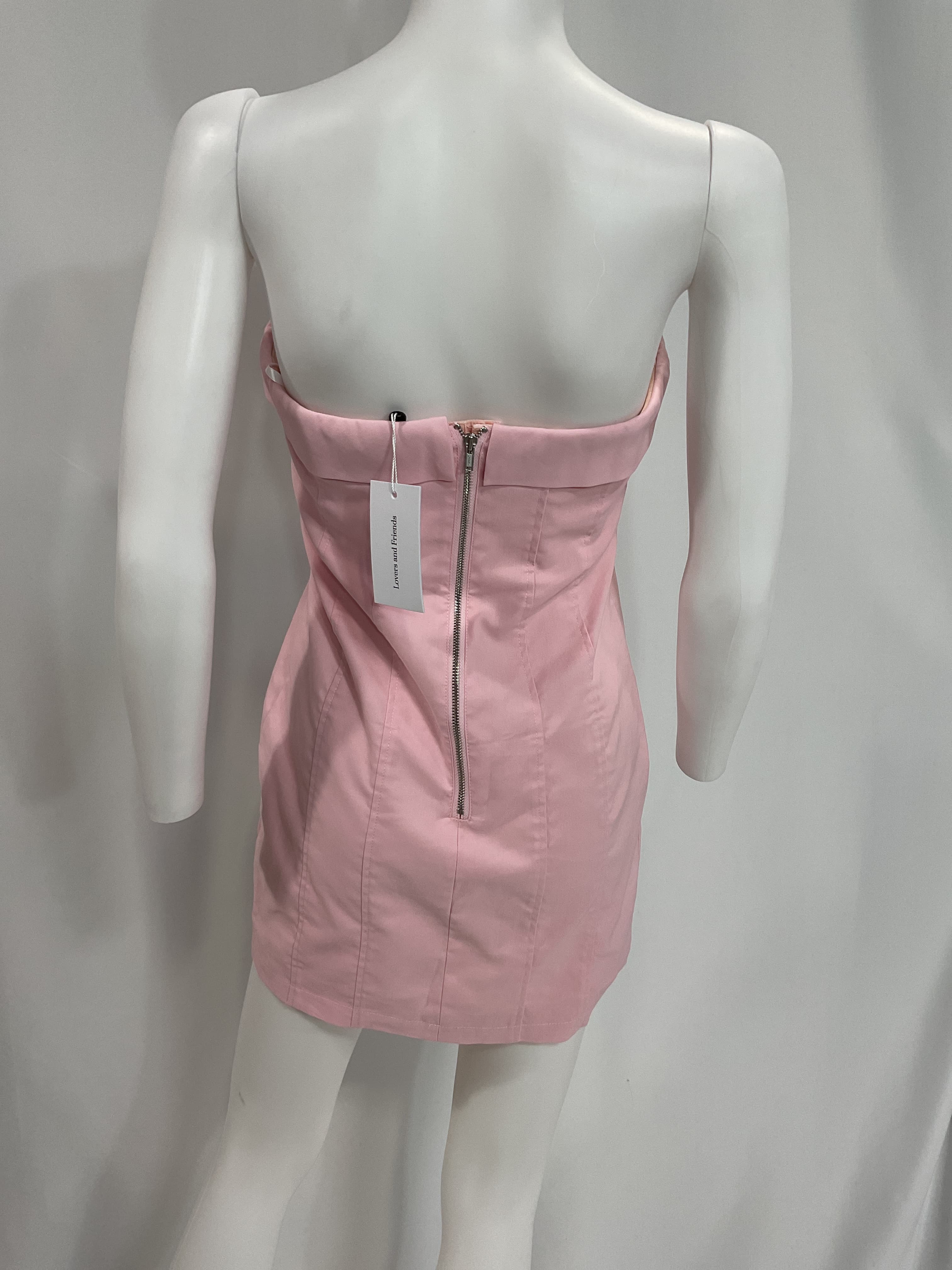 Romy Mini Dress In Baby Pink - Image 4