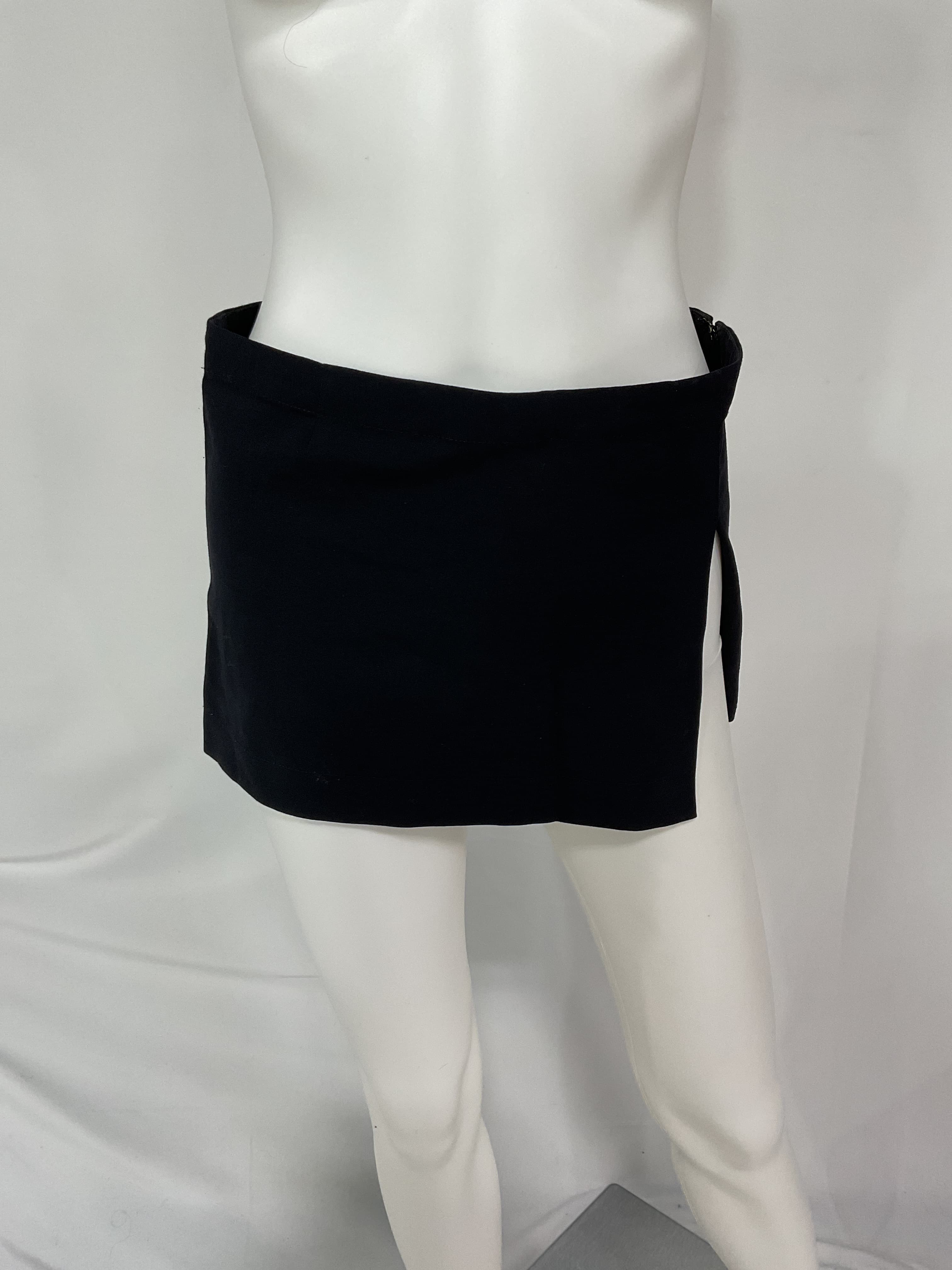 Micro Mini Skirt In Black - Image 3