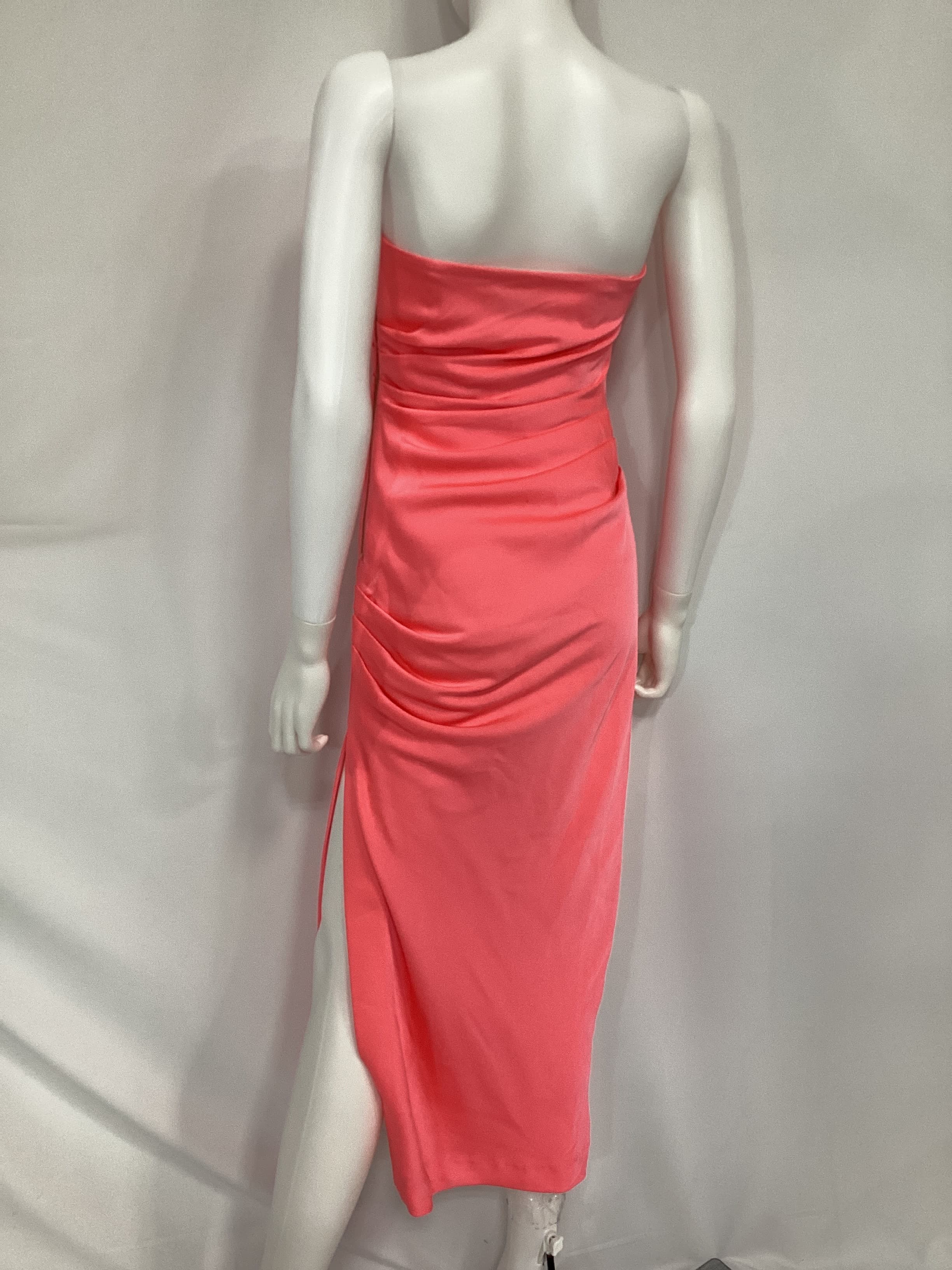 Saoirse Dress In Watermelon Pink - Image 2