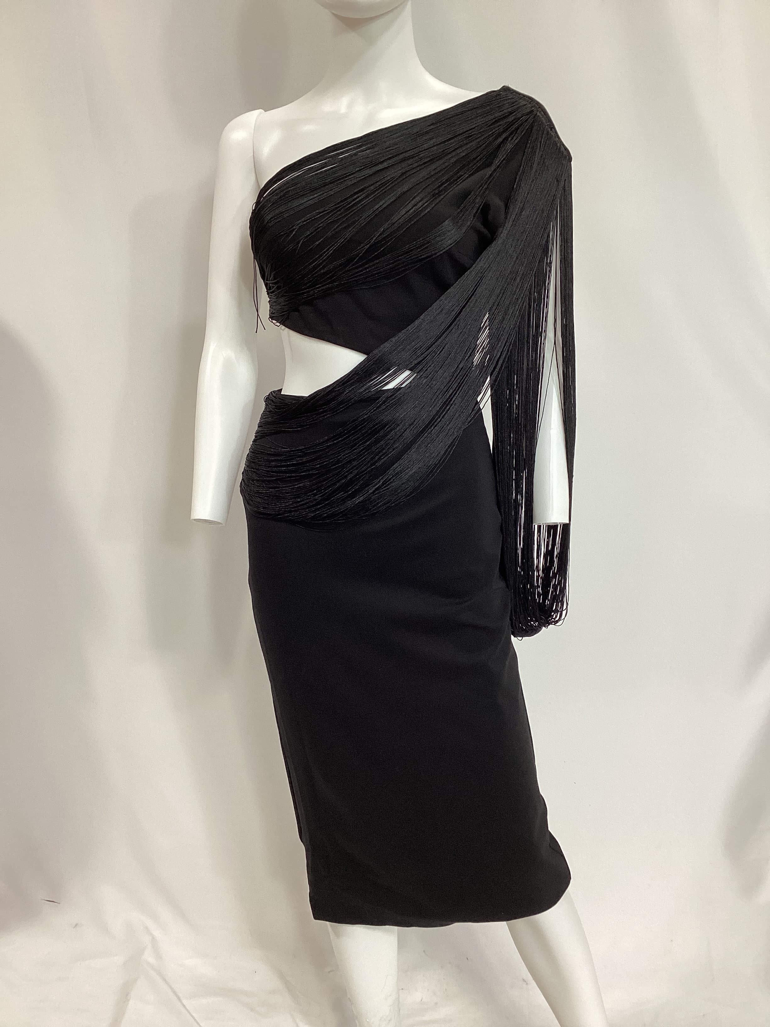 Joona Midi Dress In Black - Image 4