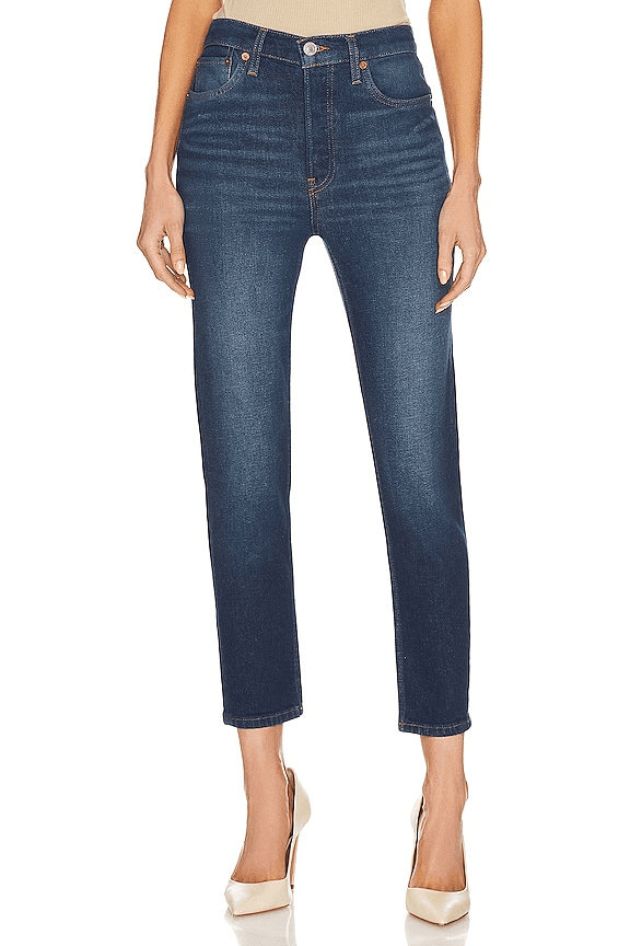 Originals 90's High Rise Ankle Crop In Deep Sapphire - Image 1