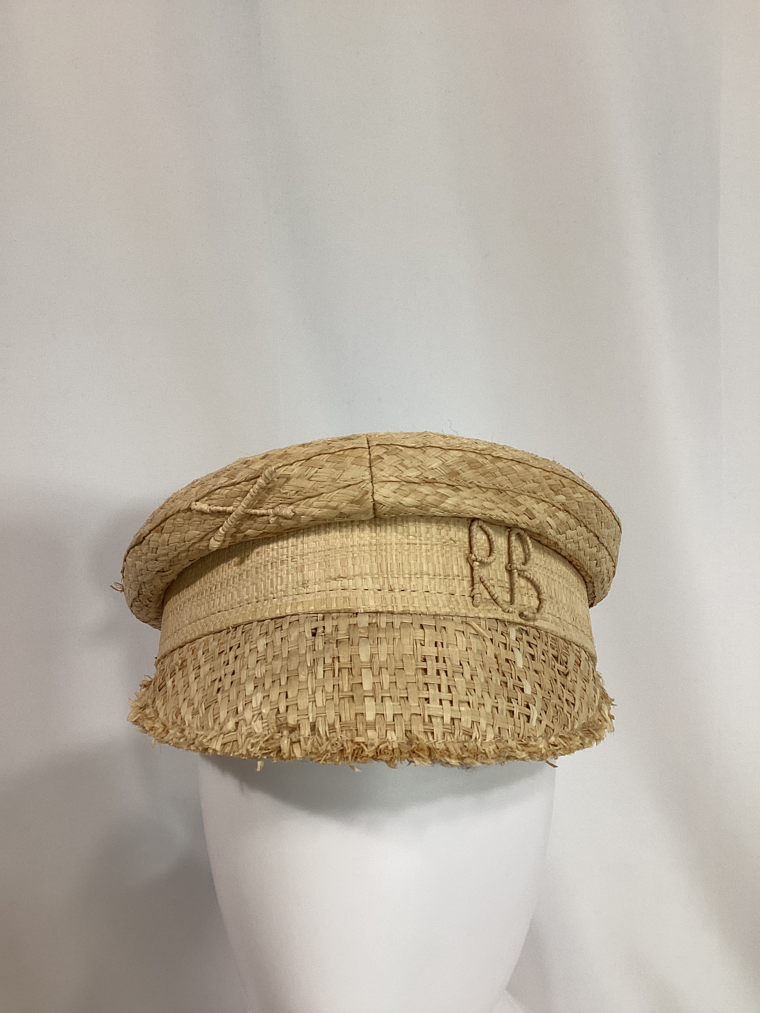 Monogram-Embellished Baker Boy Cap In Brown - Image 4