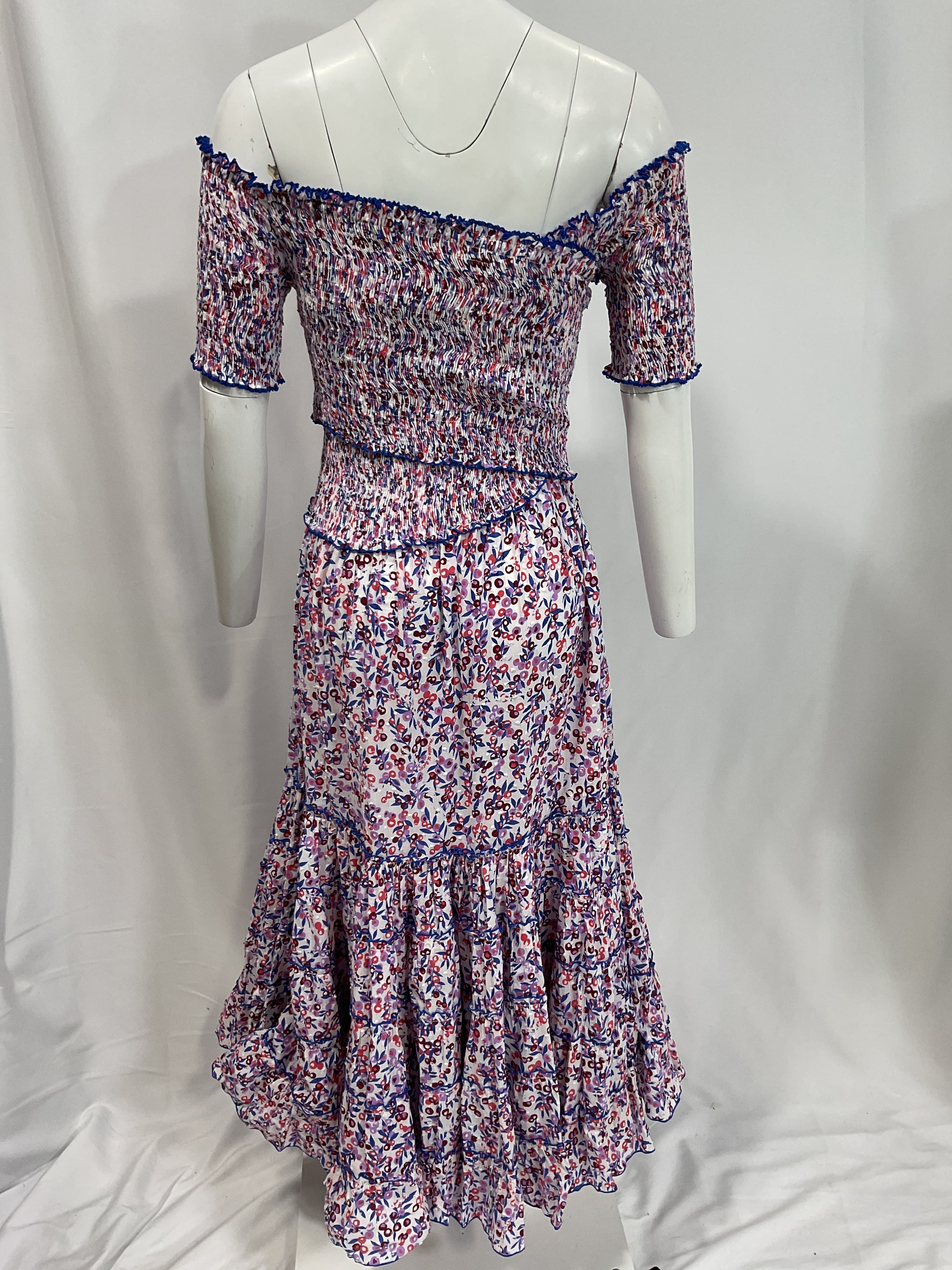 Soledad Midi Dress In Blue Blueberry - Image 2