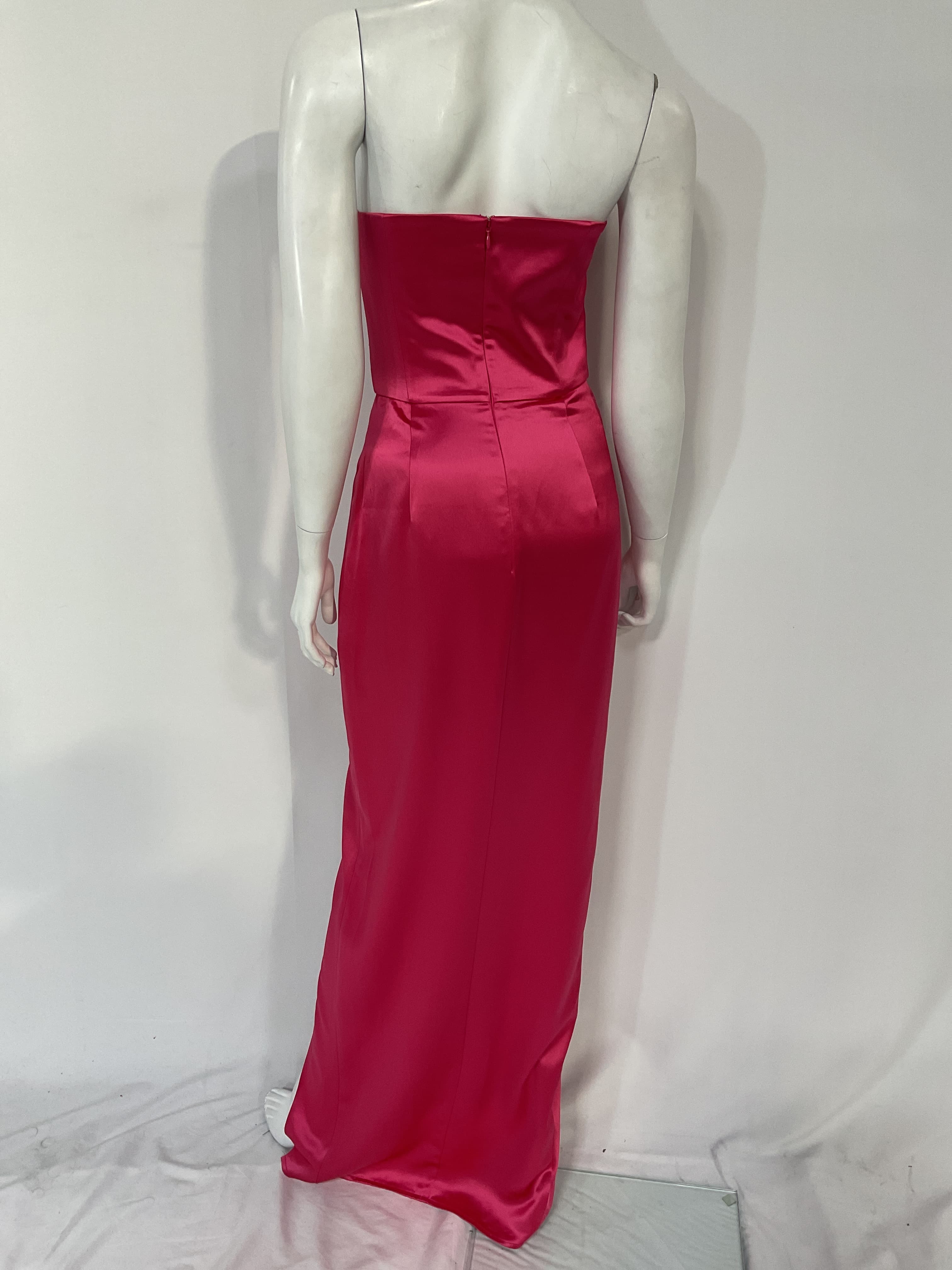 Priyanka Dress In Hot Pink - Image 2