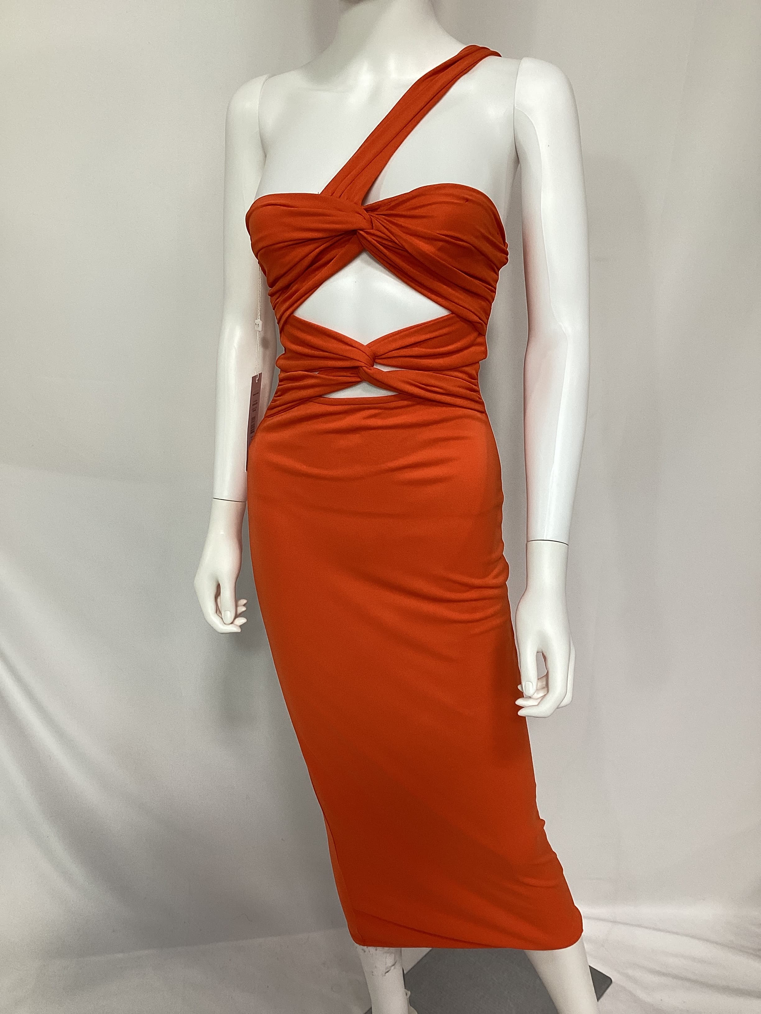 Mirabelle Dress In Tangerine - Image 2