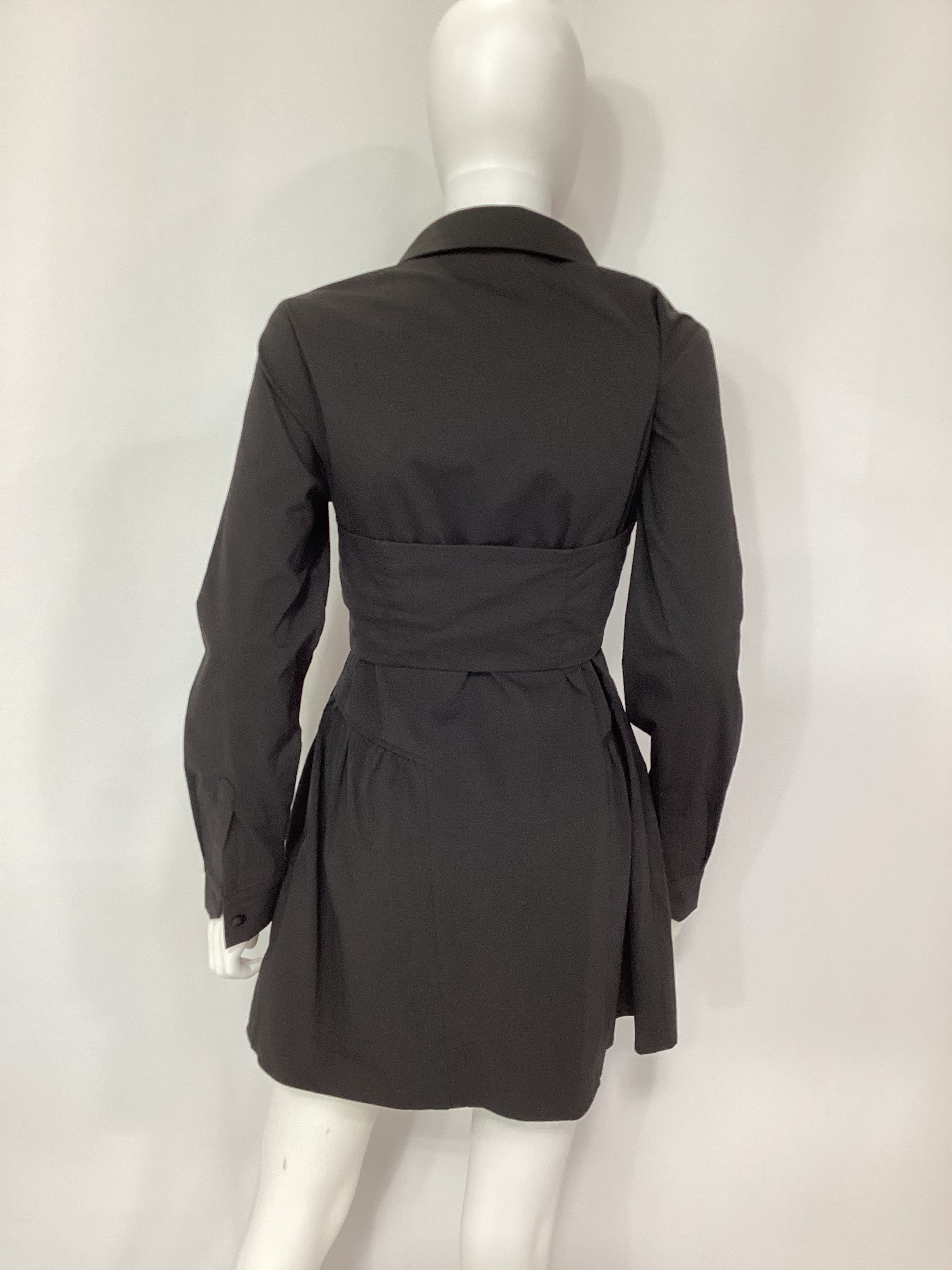 Capture Corset Shirt Dress In Noir - Image 2