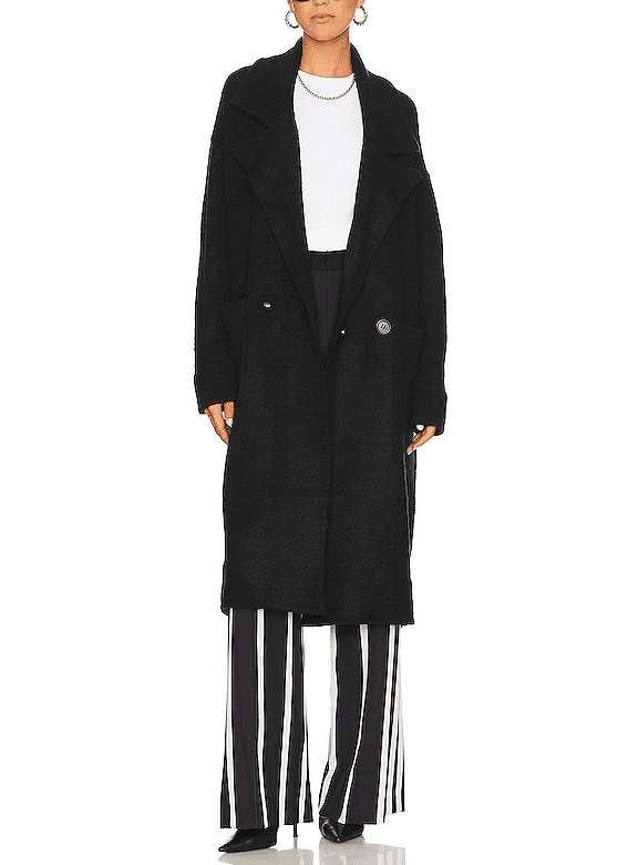 Melrose Sweater Jacket In Black - Image 1