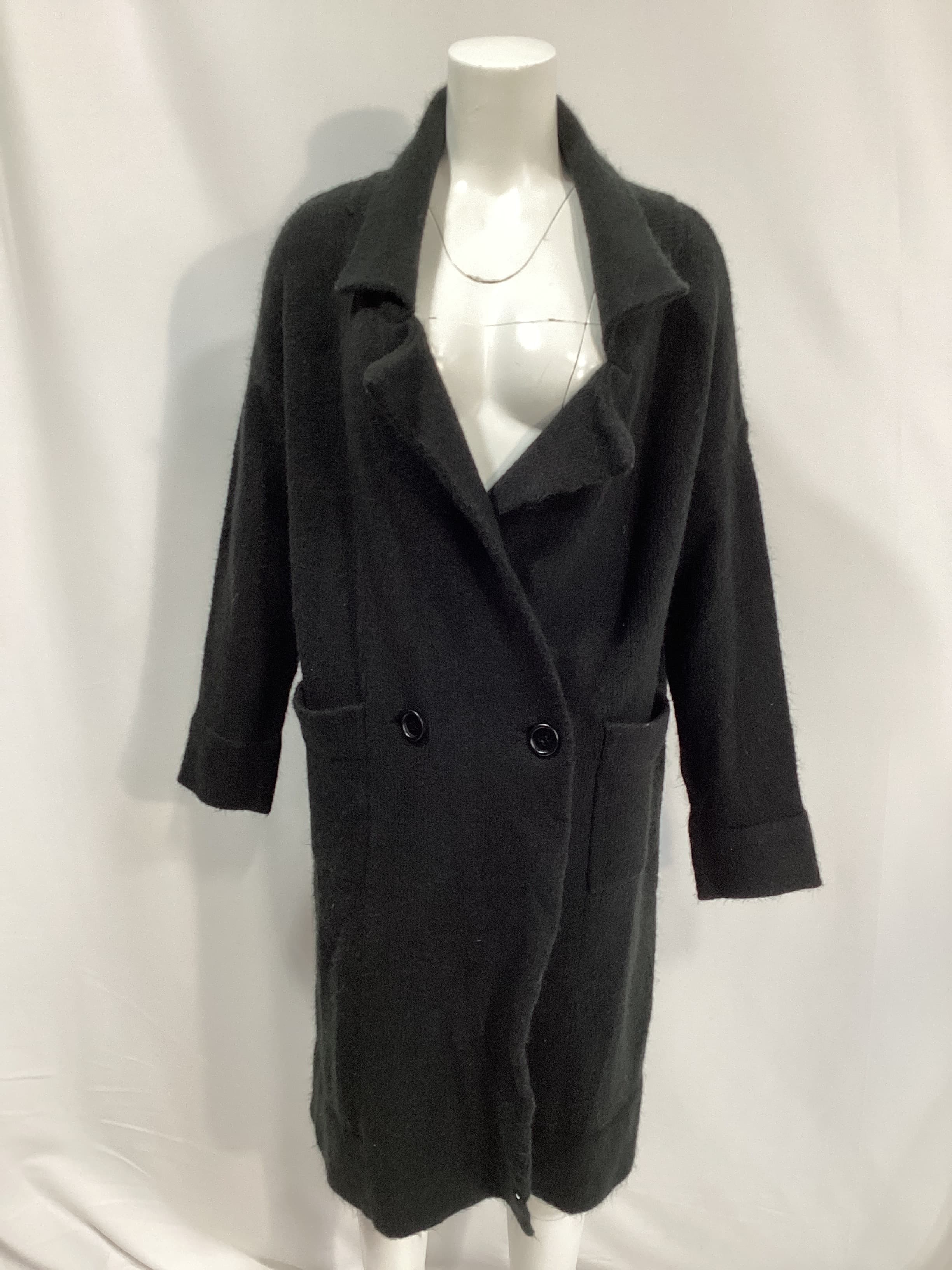 Melrose Sweater Jacket In Black - Image 2