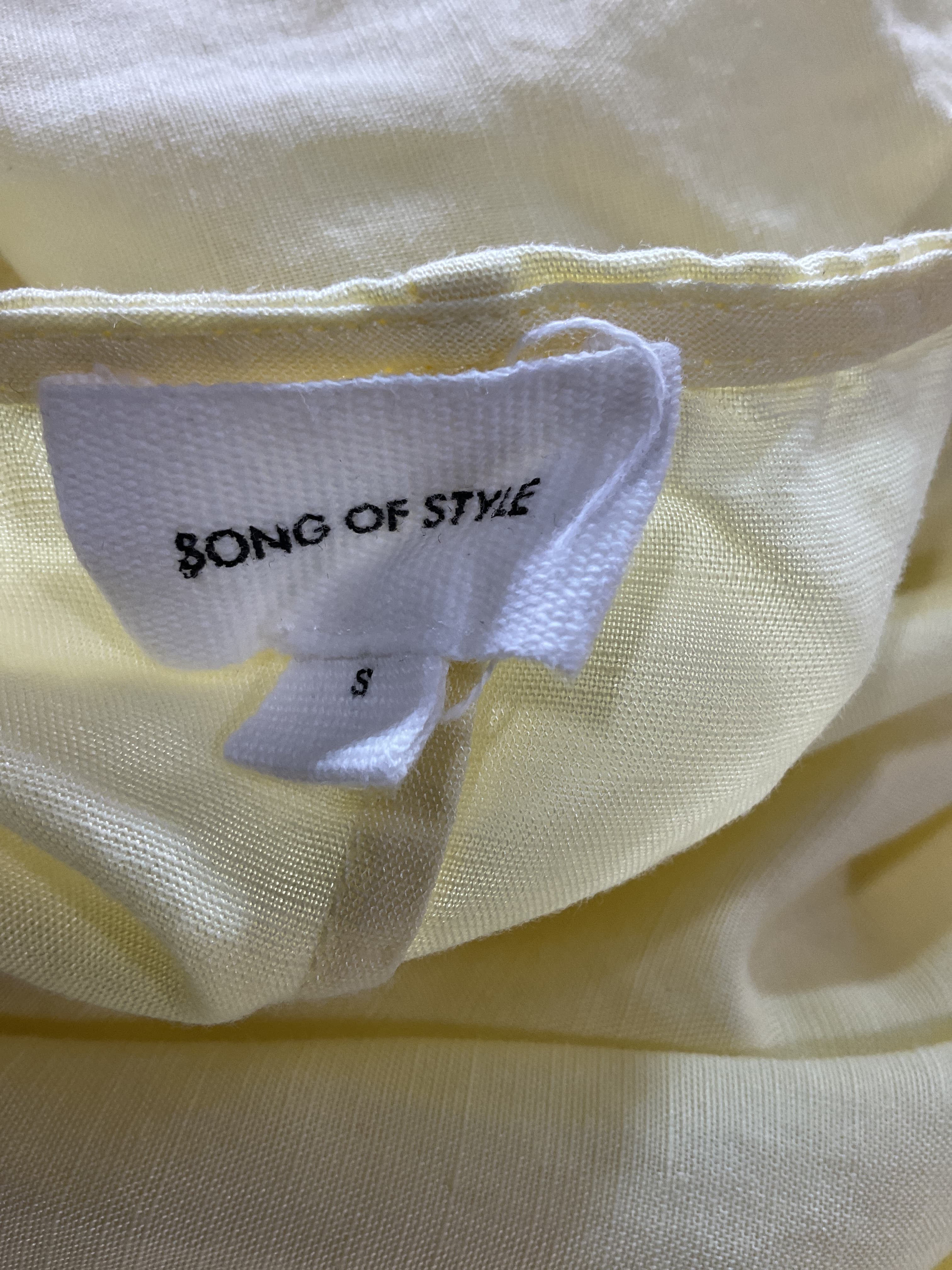 Sonnet Midi Dress In Pale Yellow - Image 4