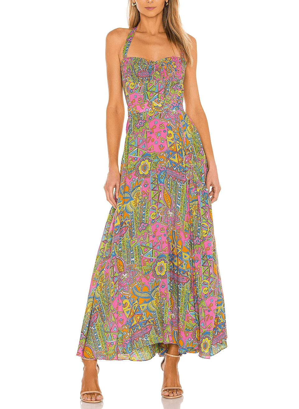 Halter Dress In Hacienda - Image 1