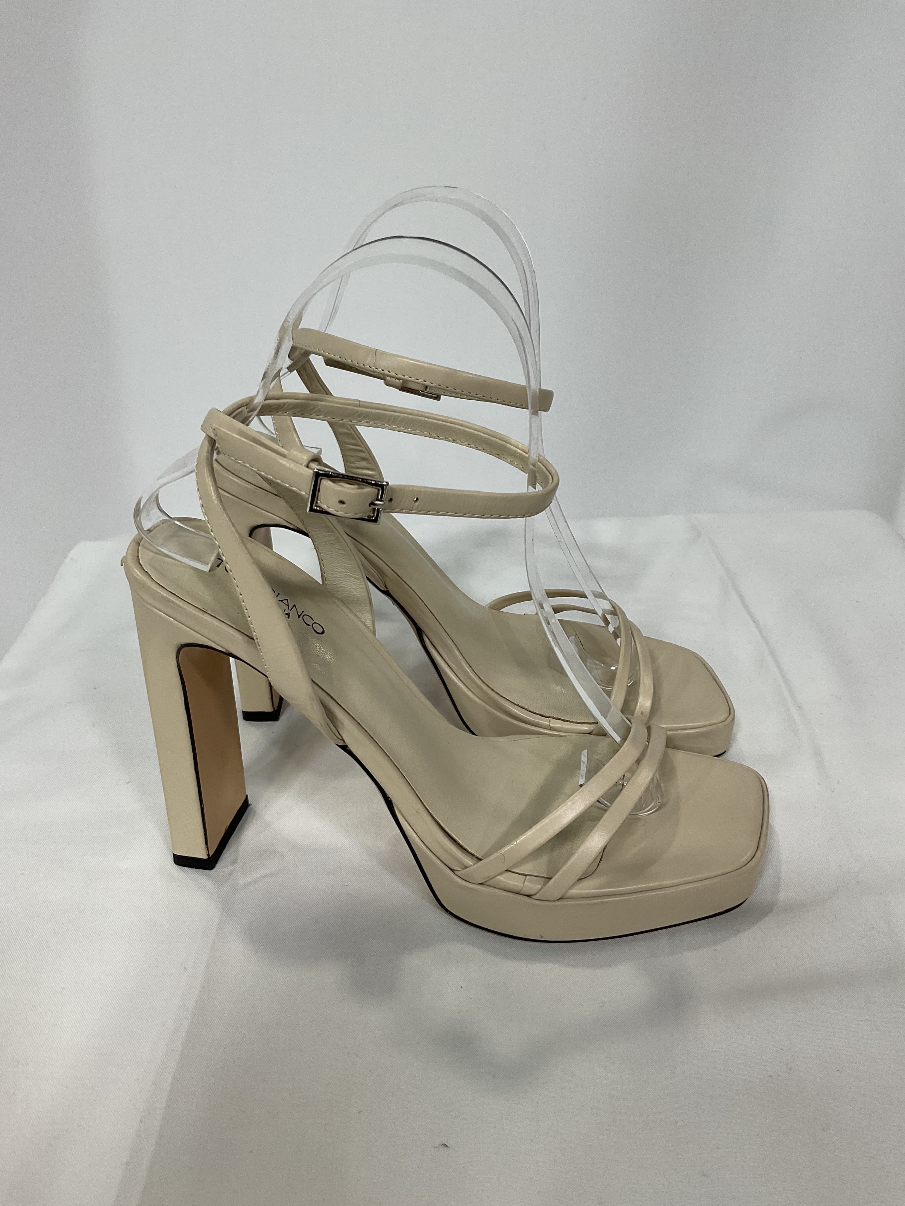 Dandy Platform Sandal In Vanilla Capretto - Image 2