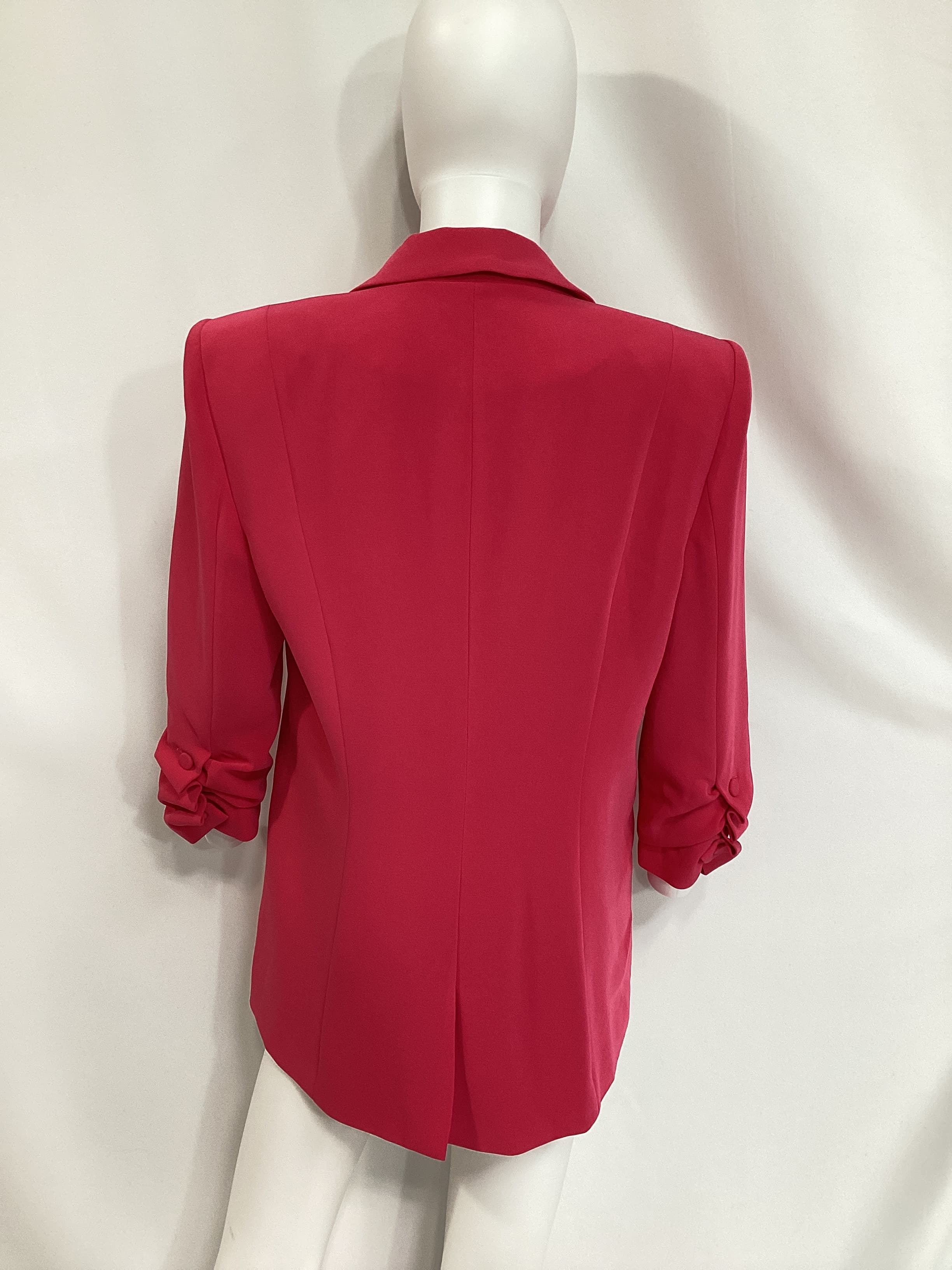 Crepe Khloe Blazer In Berry Jam - Image 3