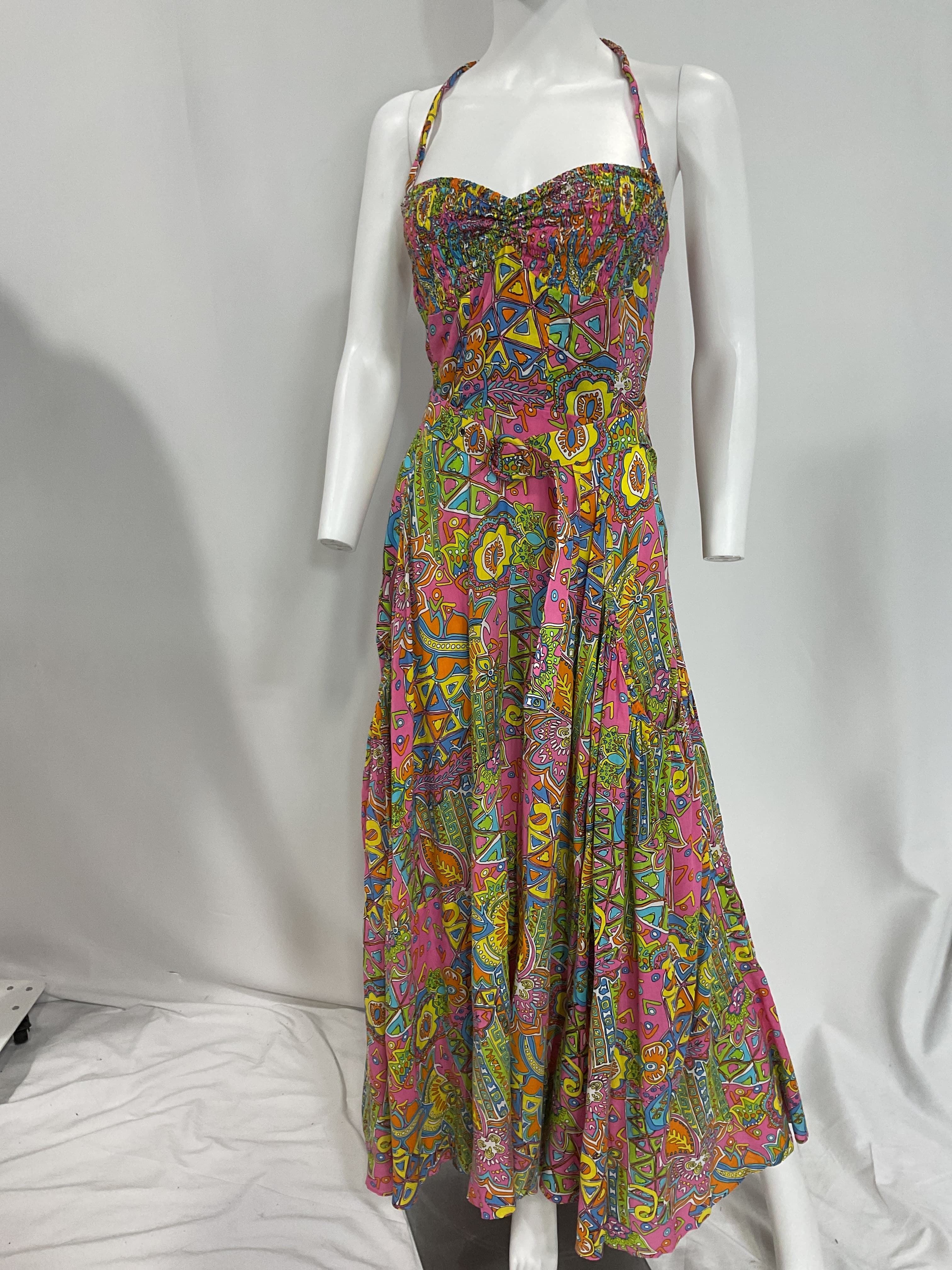Halter Dress In Hacienda - Image 2