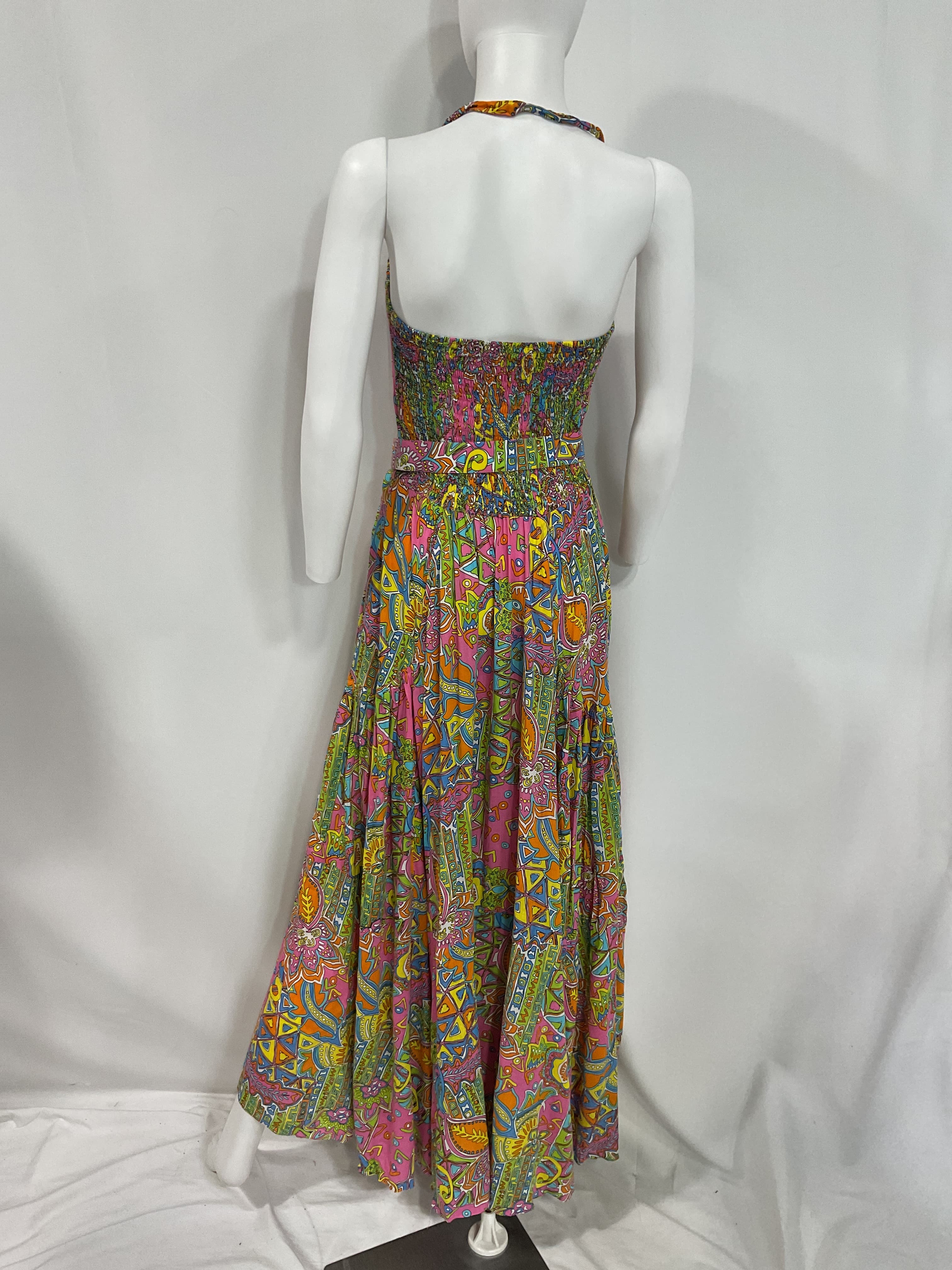 Halter Dress In Hacienda - Image 3