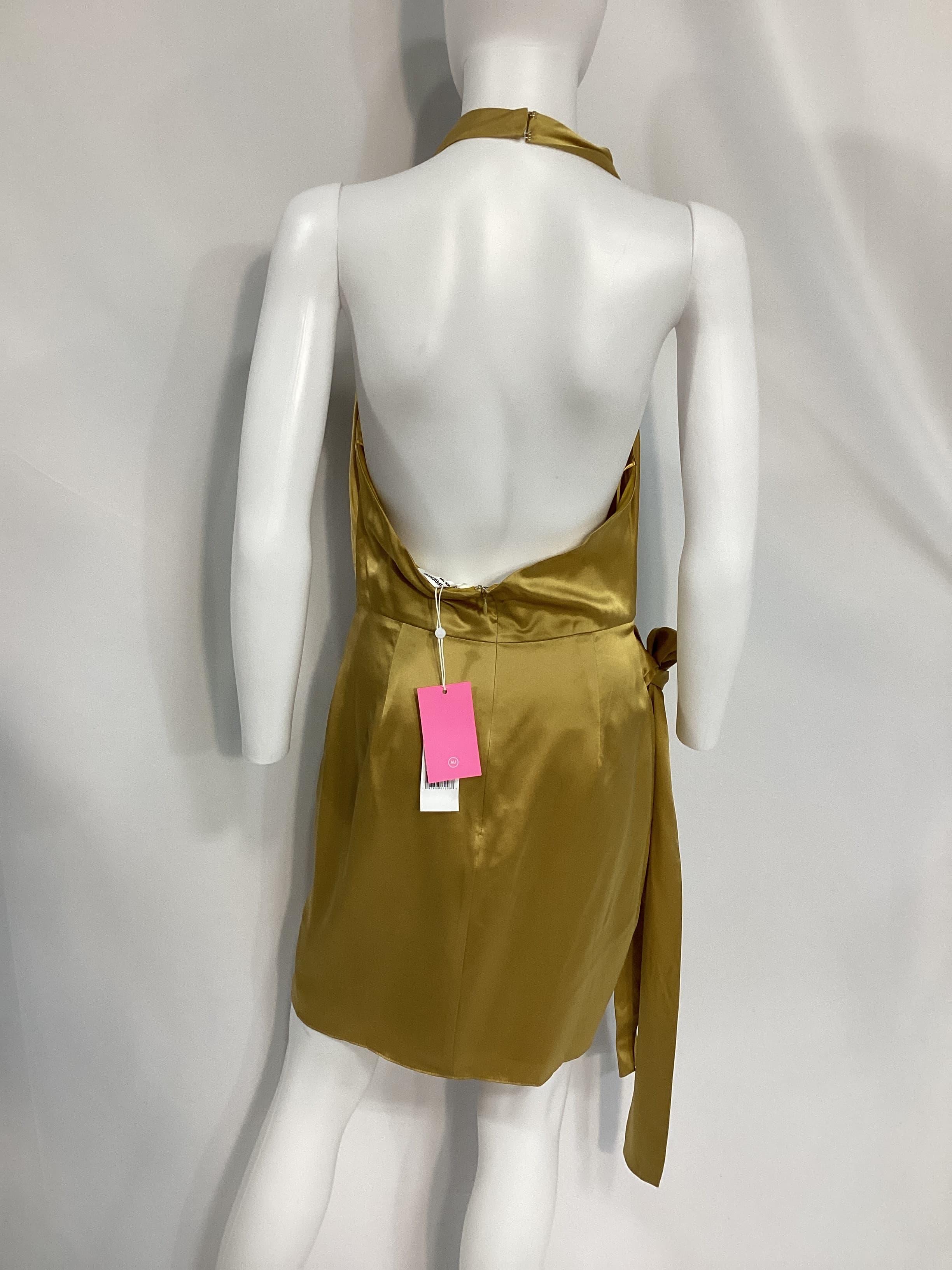Martine Silk Halterneck Minidress - Image 2