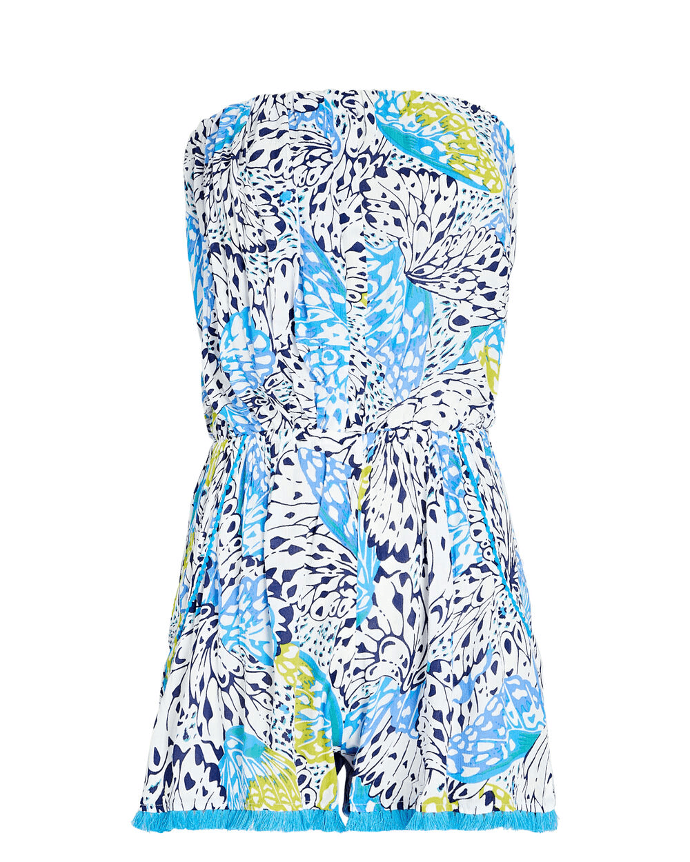 Ambra Strapless Fringe-Trimmed Playsuit - Image 1