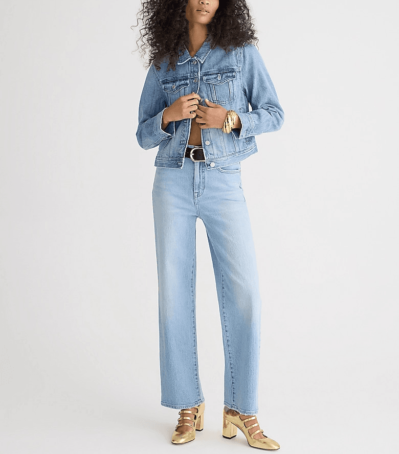 Slim Wide-Leg Jean In Elia Wash - Image 1