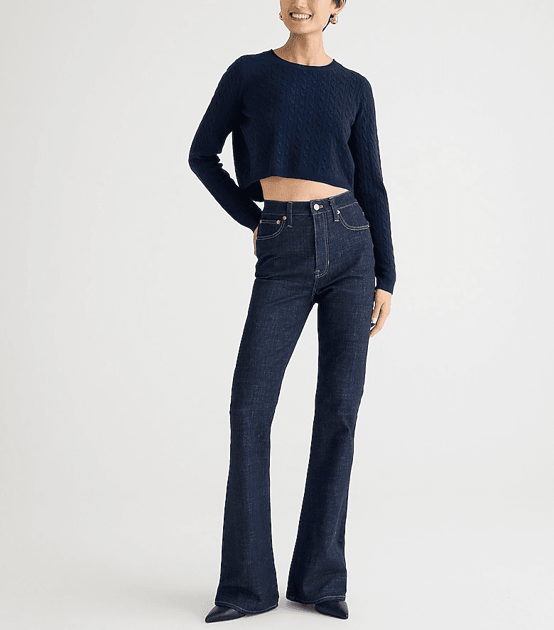 Skinny Flare Jean In Rinse Wash - Image 1