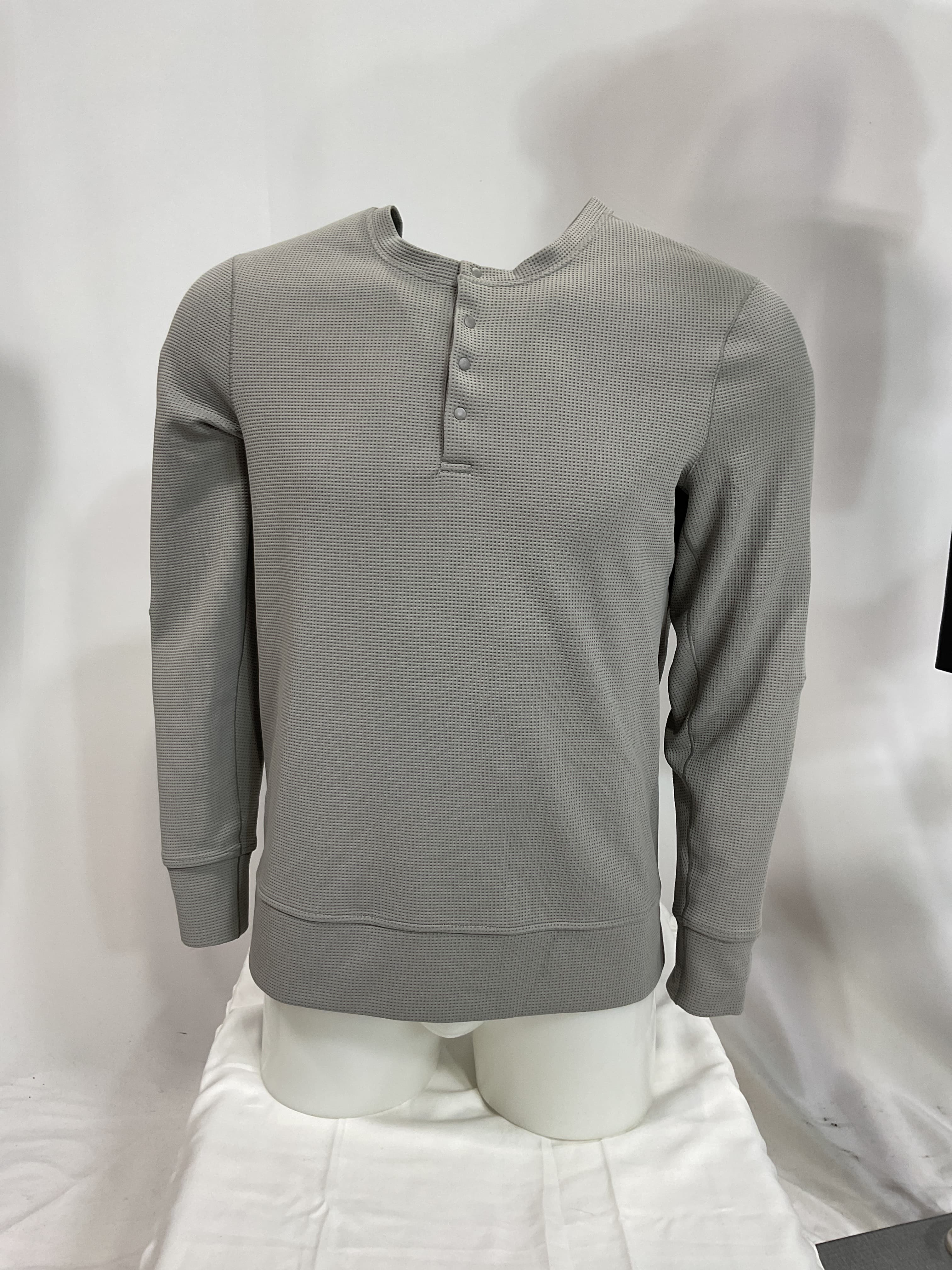 Shift Stitch Long Sleeve Henley - Image 4
