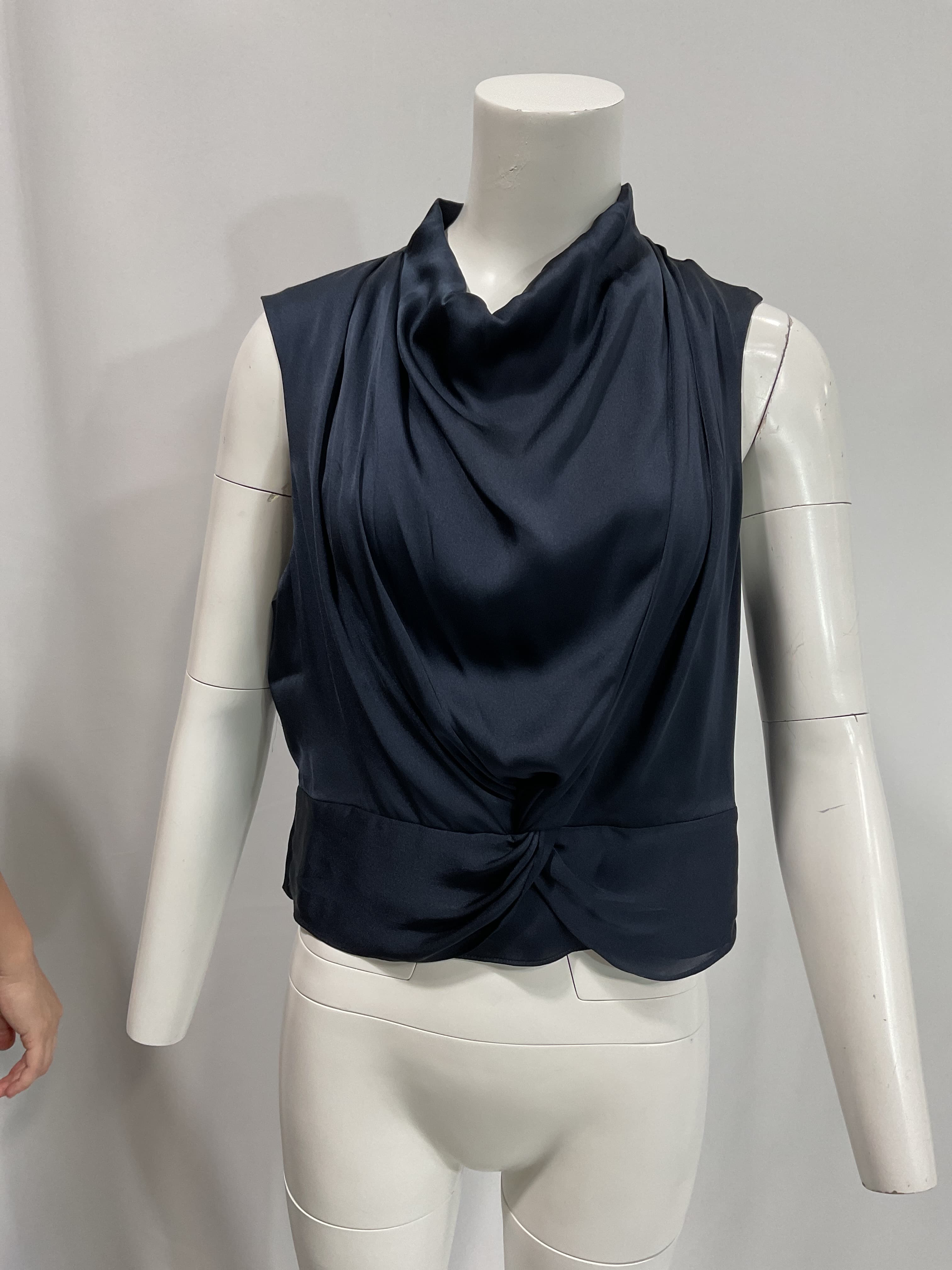 The Constance Twist Front Cowl Neck Top - Image 2