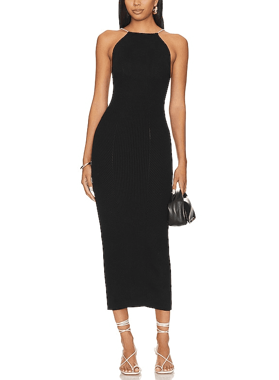 The Ropes Of Pearl Dress In Meteorite - Image 1