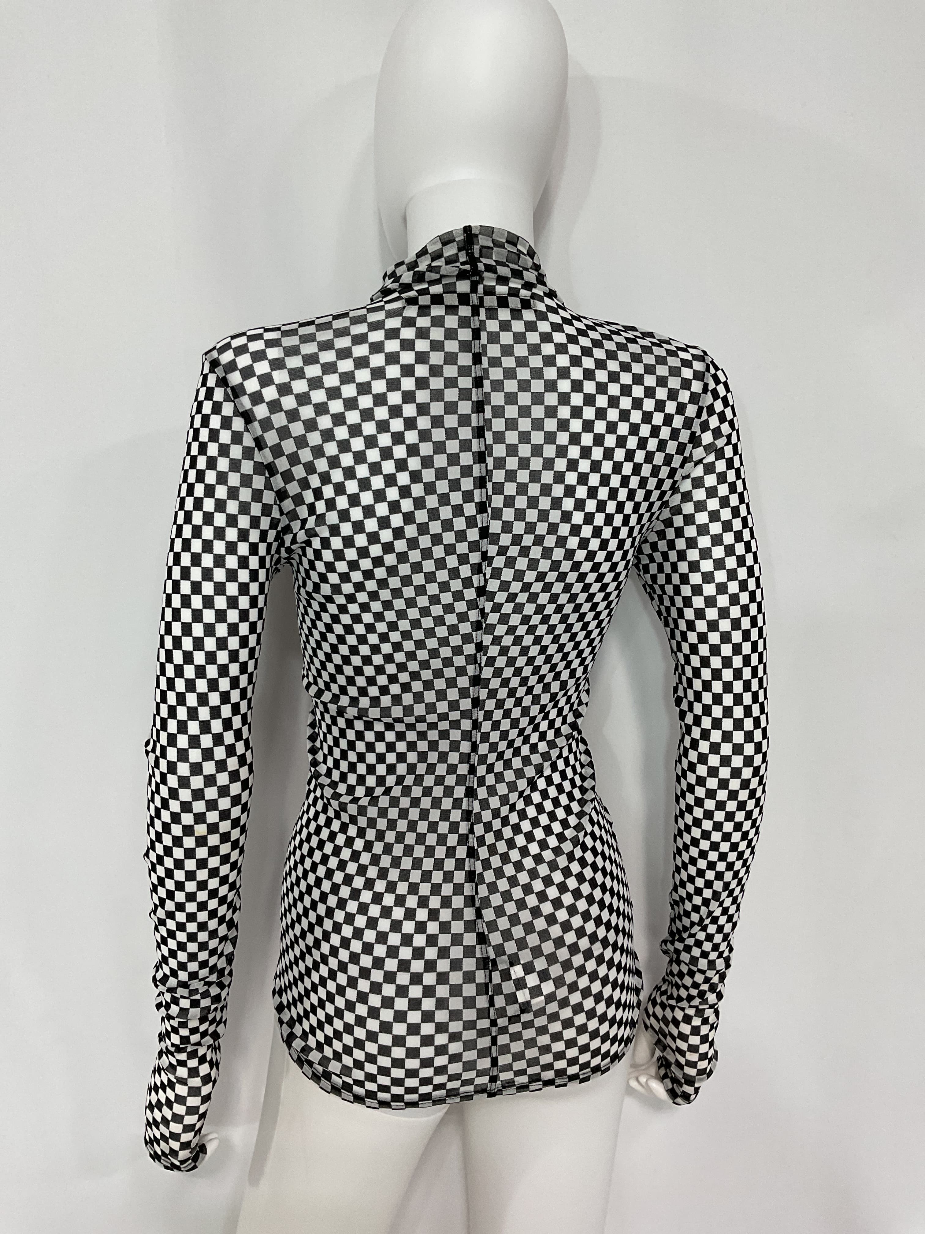 Mesh Turtleneck Top - Image 4