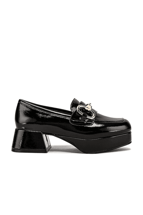 Student Loafer In Black Crinkle Patent - Image 1